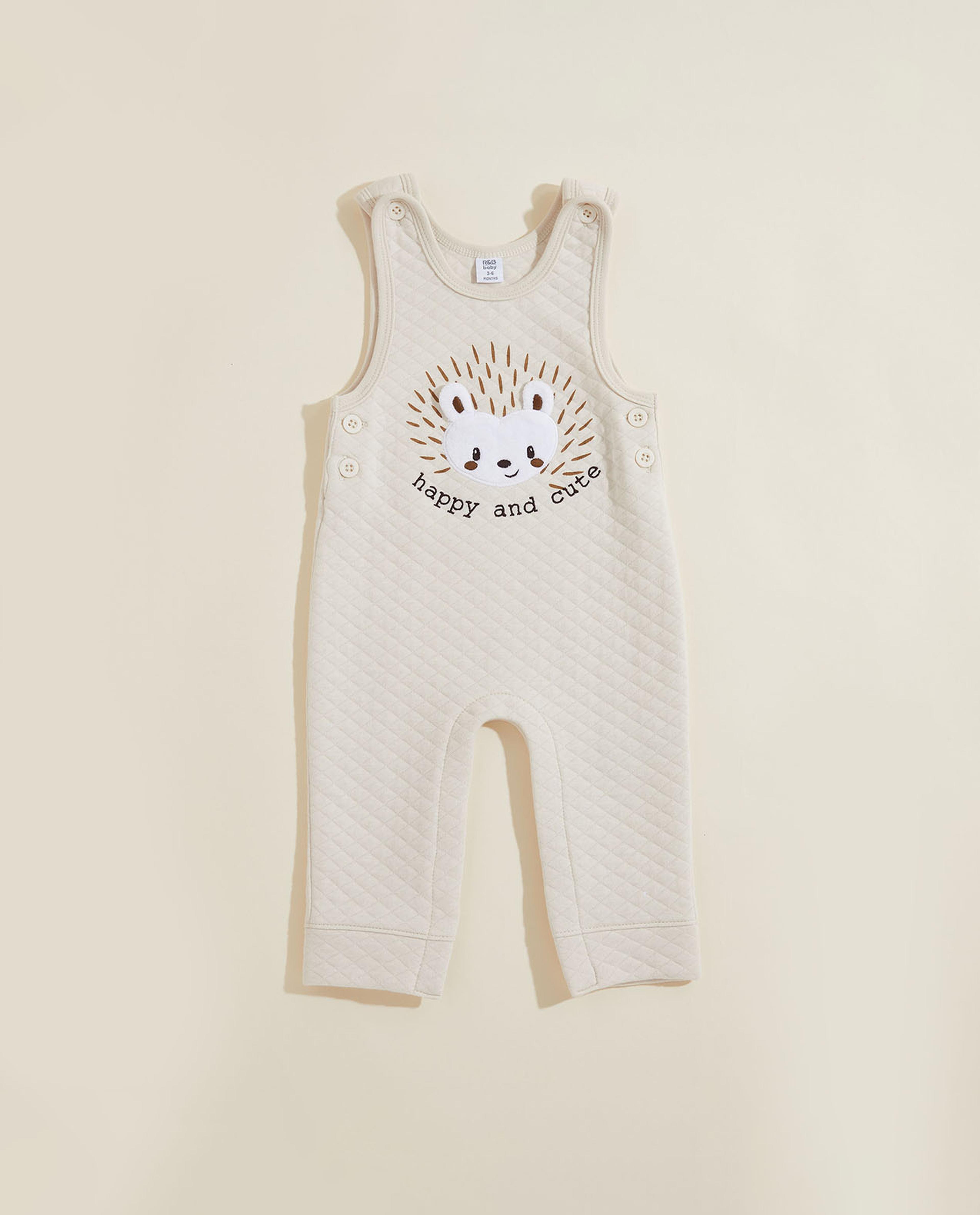 Printed T-Shirt and Quilted Romper Set