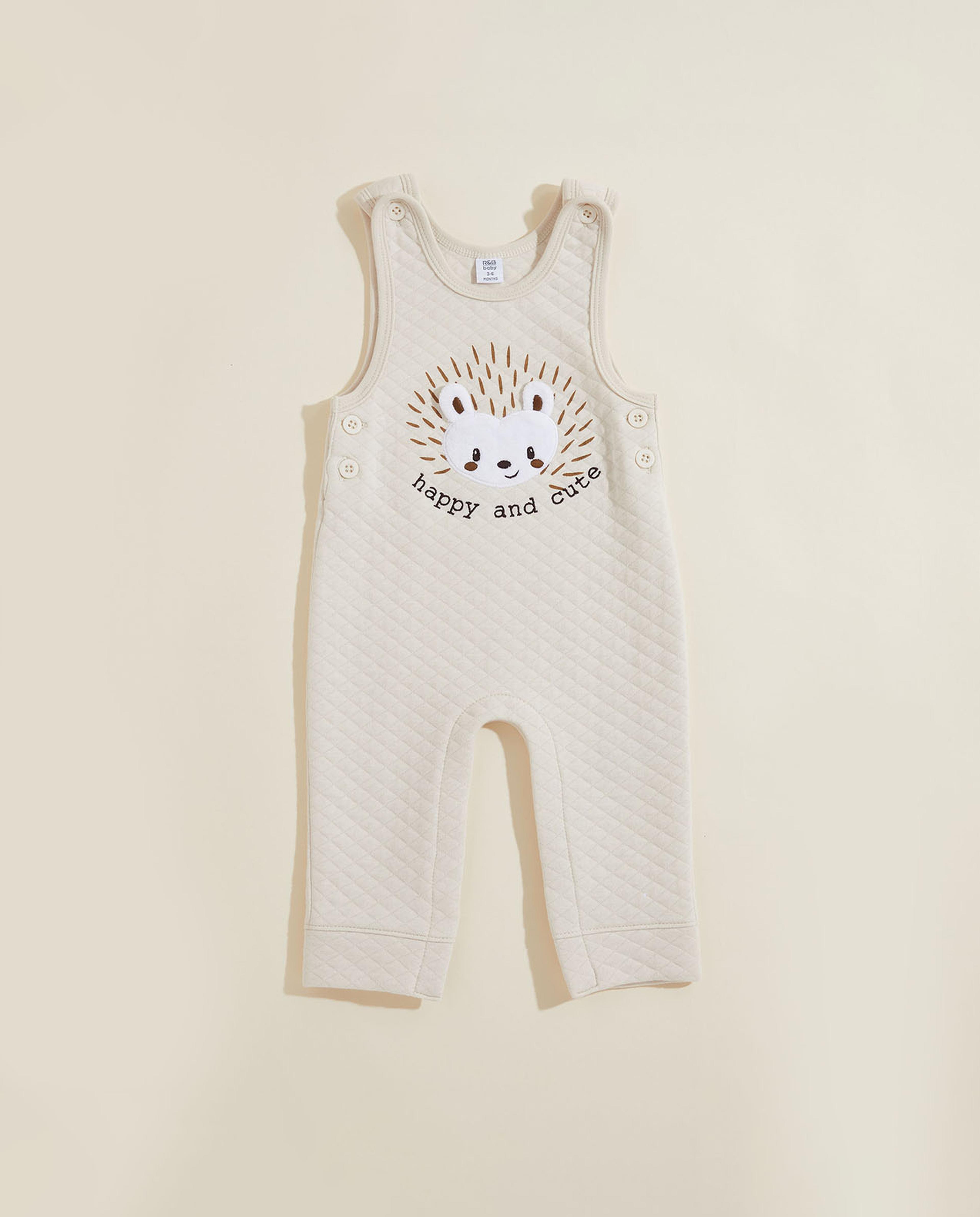 Printed T-Shirt and Quilted Romper Set