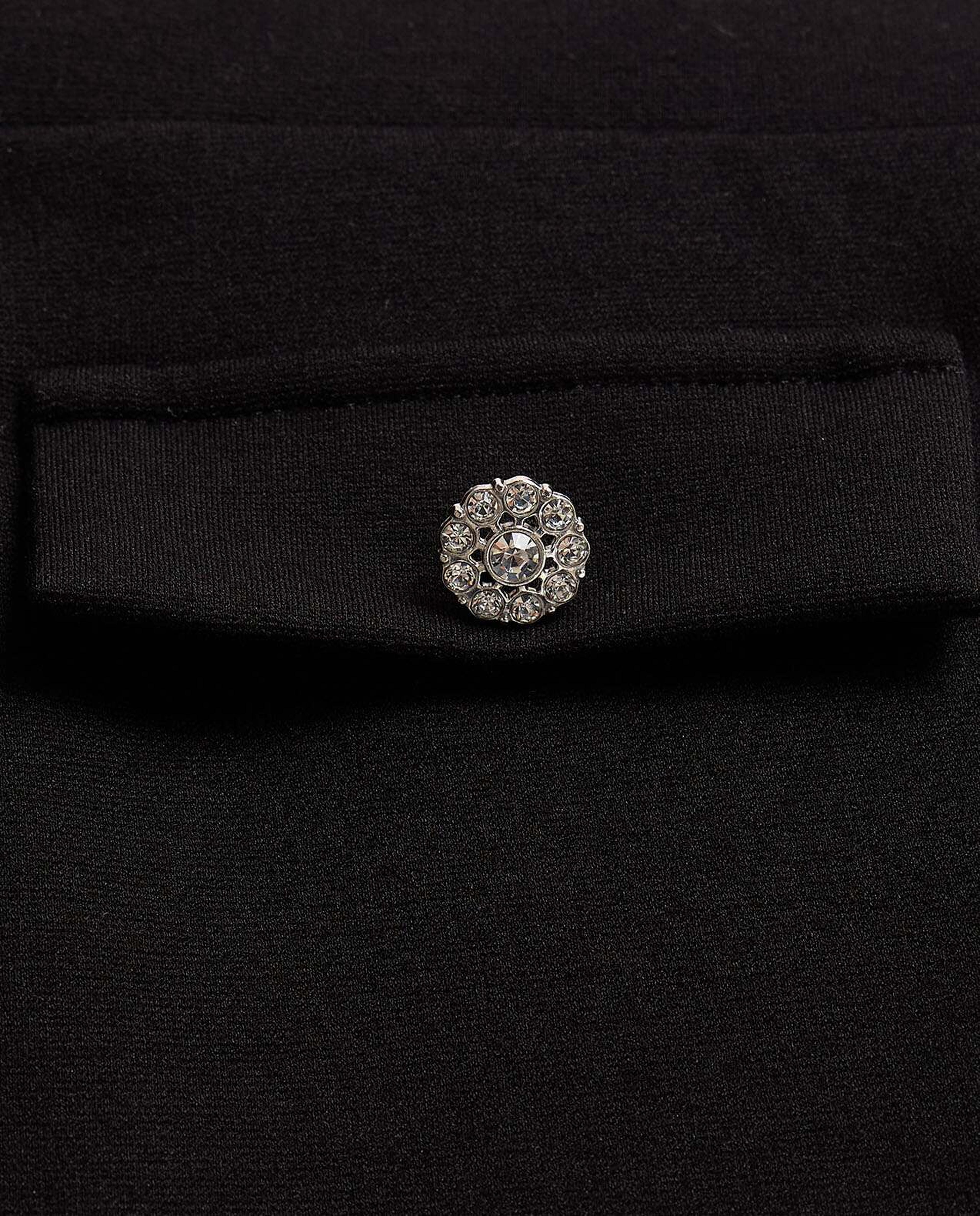 بنطال واسع سادة بخصر مرن