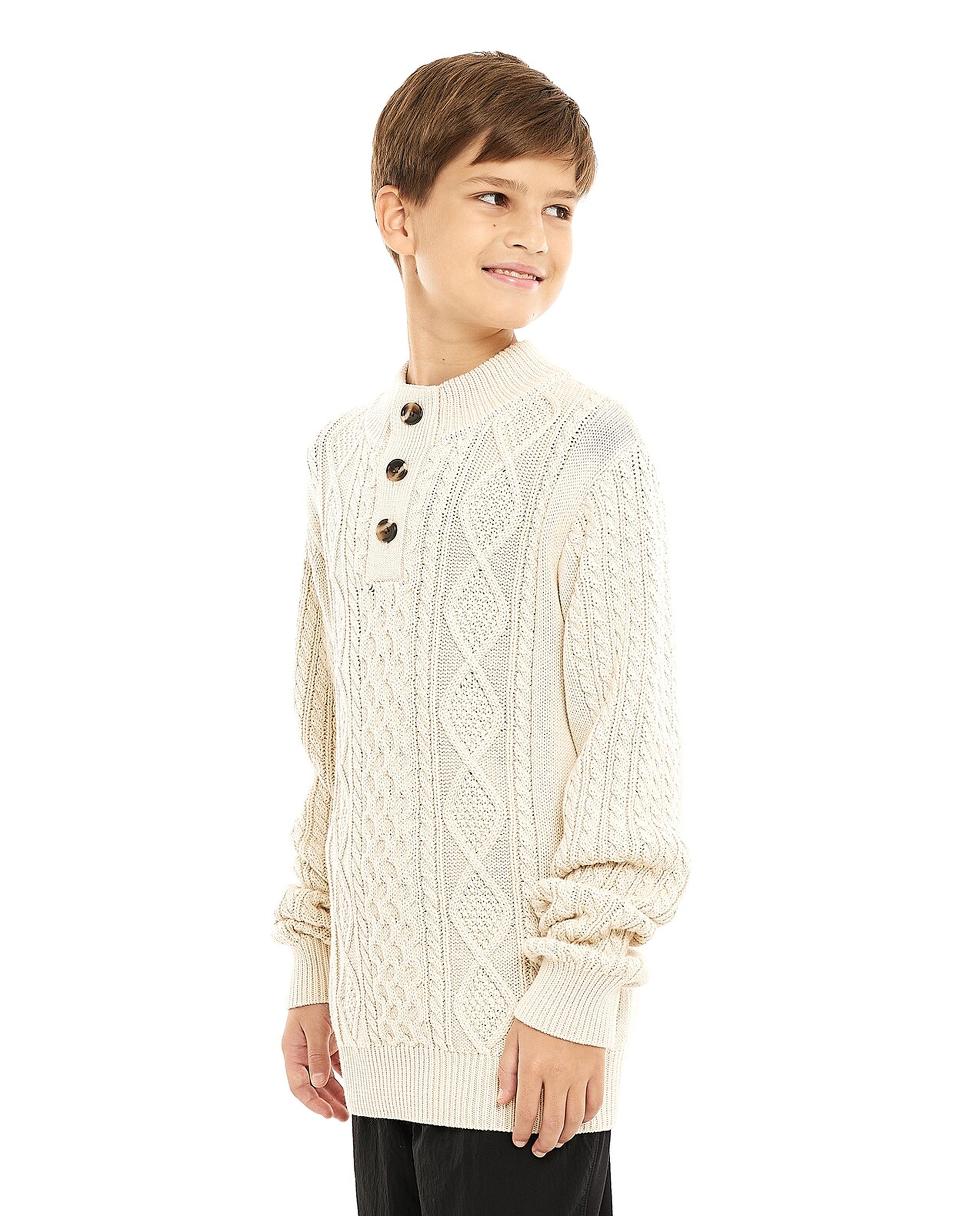 سترة كم طويل بياقة وهمية