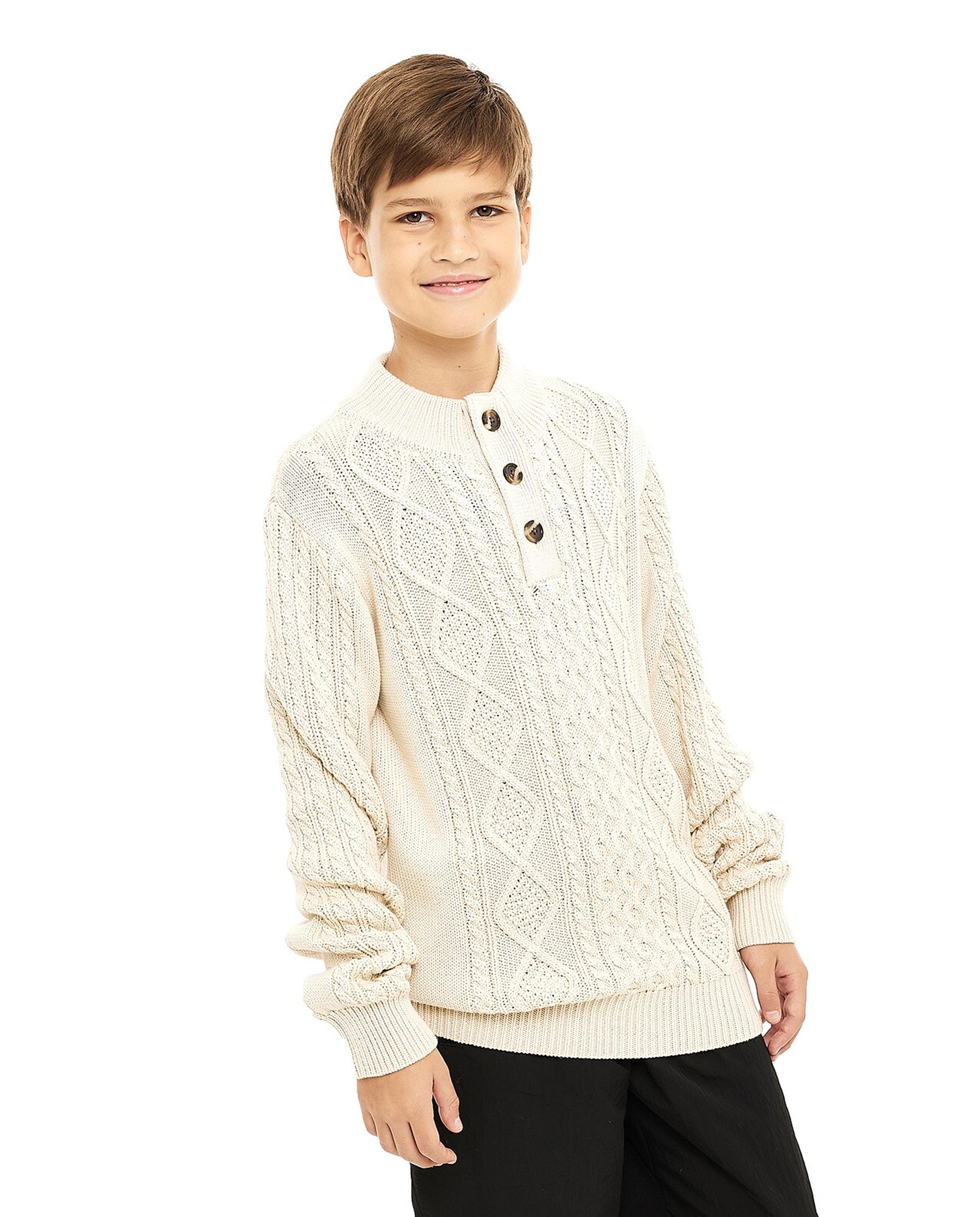 سترة كم طويل بياقة وهمية