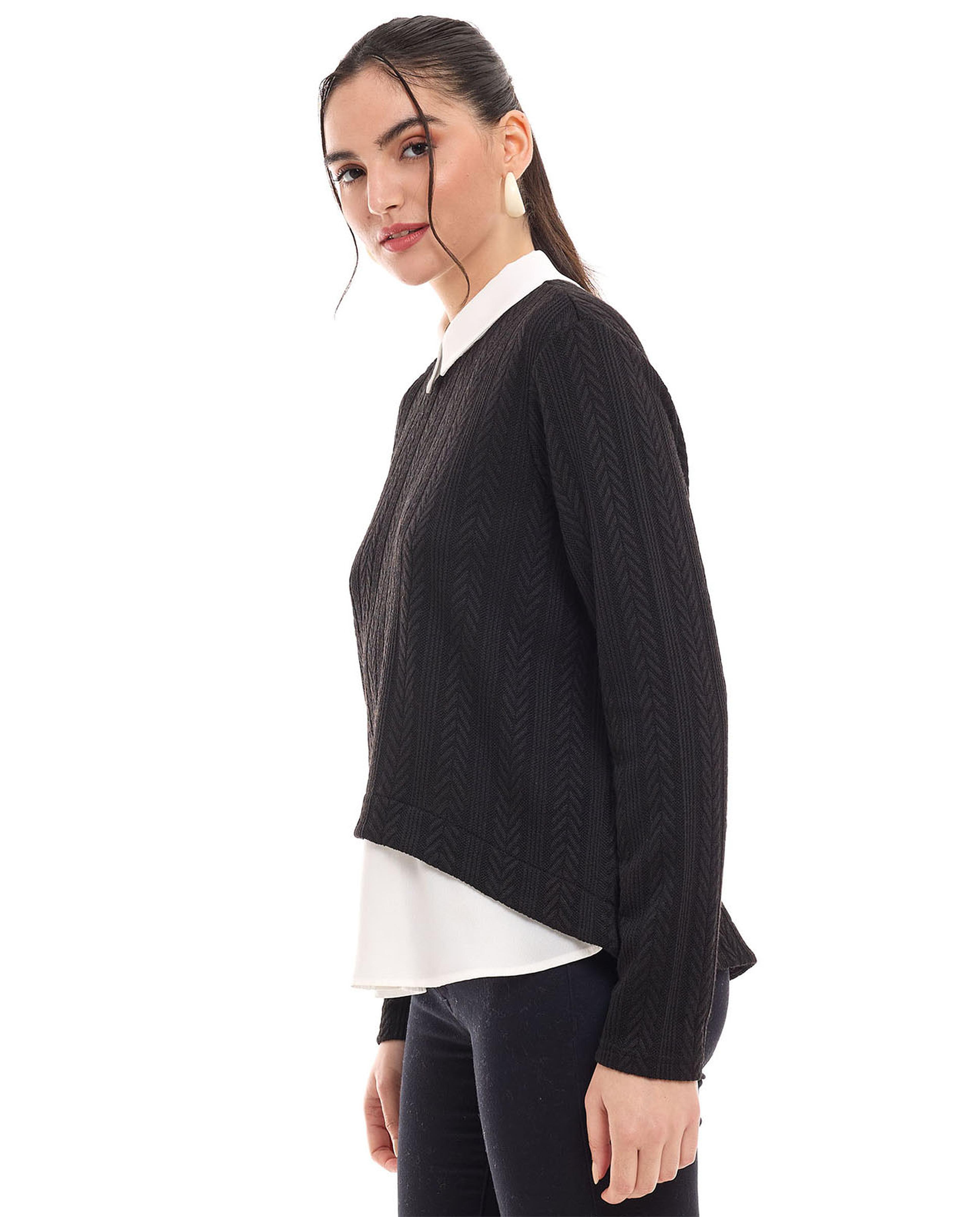 توب بأكمام طويلة