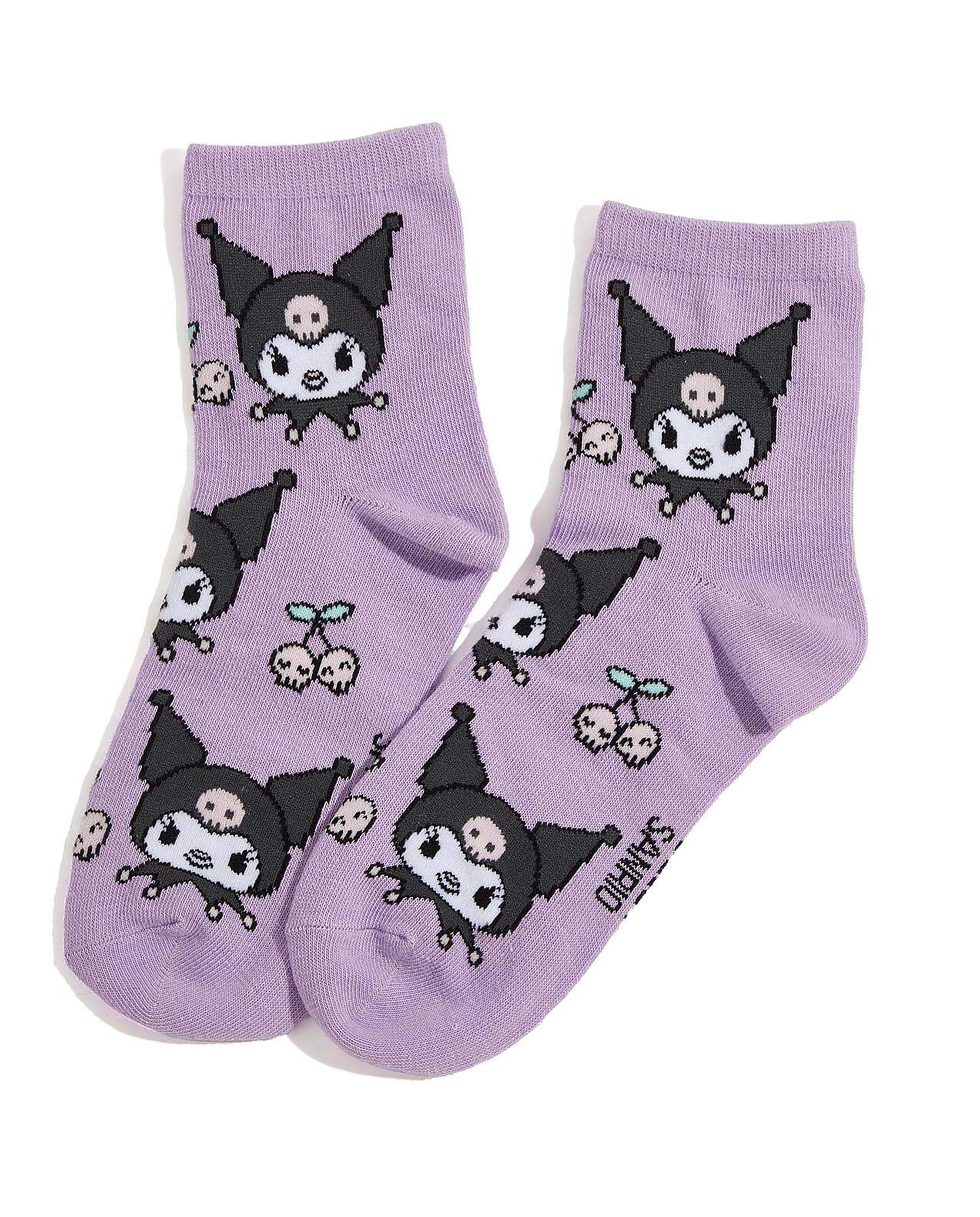 جوارب بطول الكاحل بطبعة - 3 أزواج