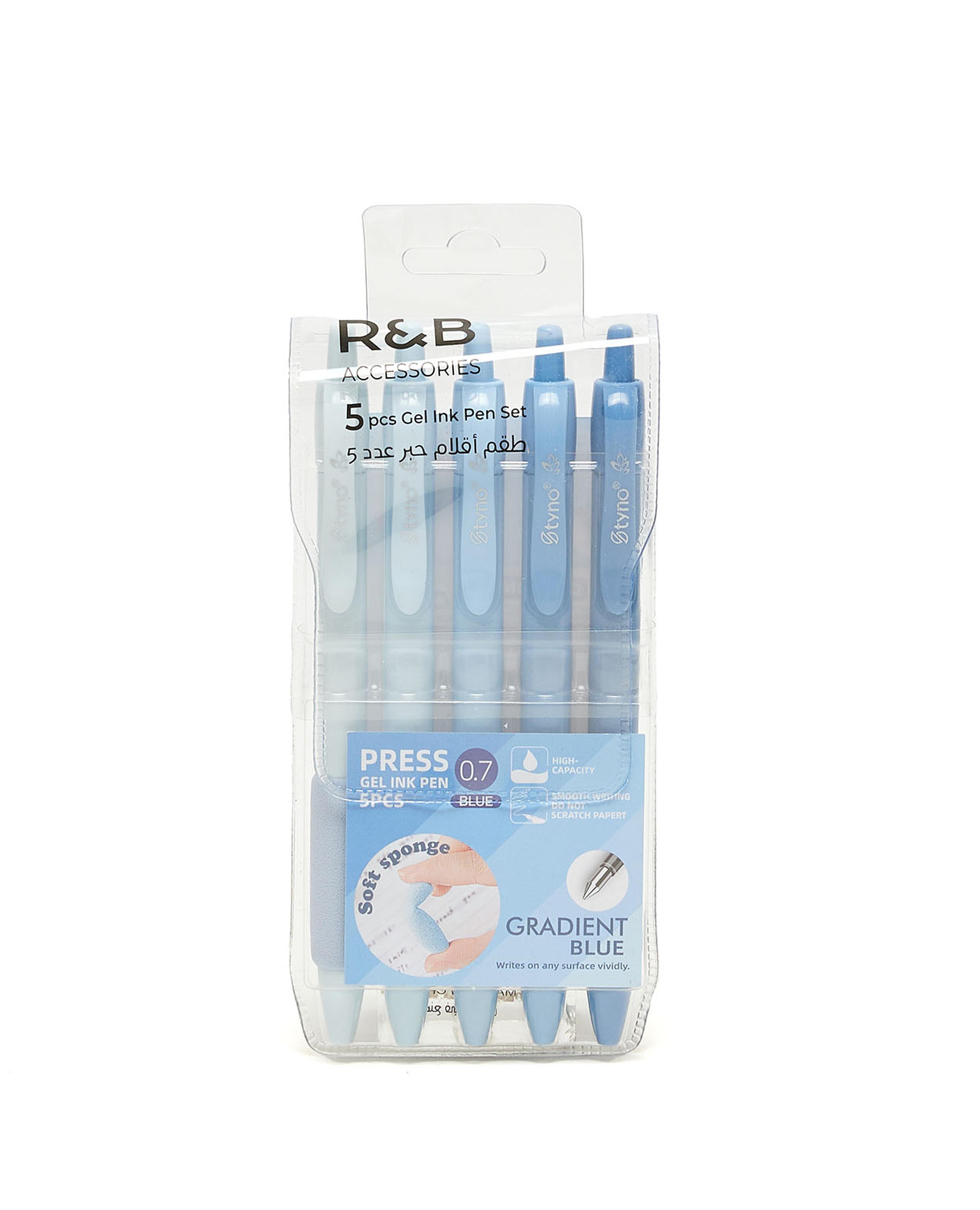 5 Pack Gel Pen Set