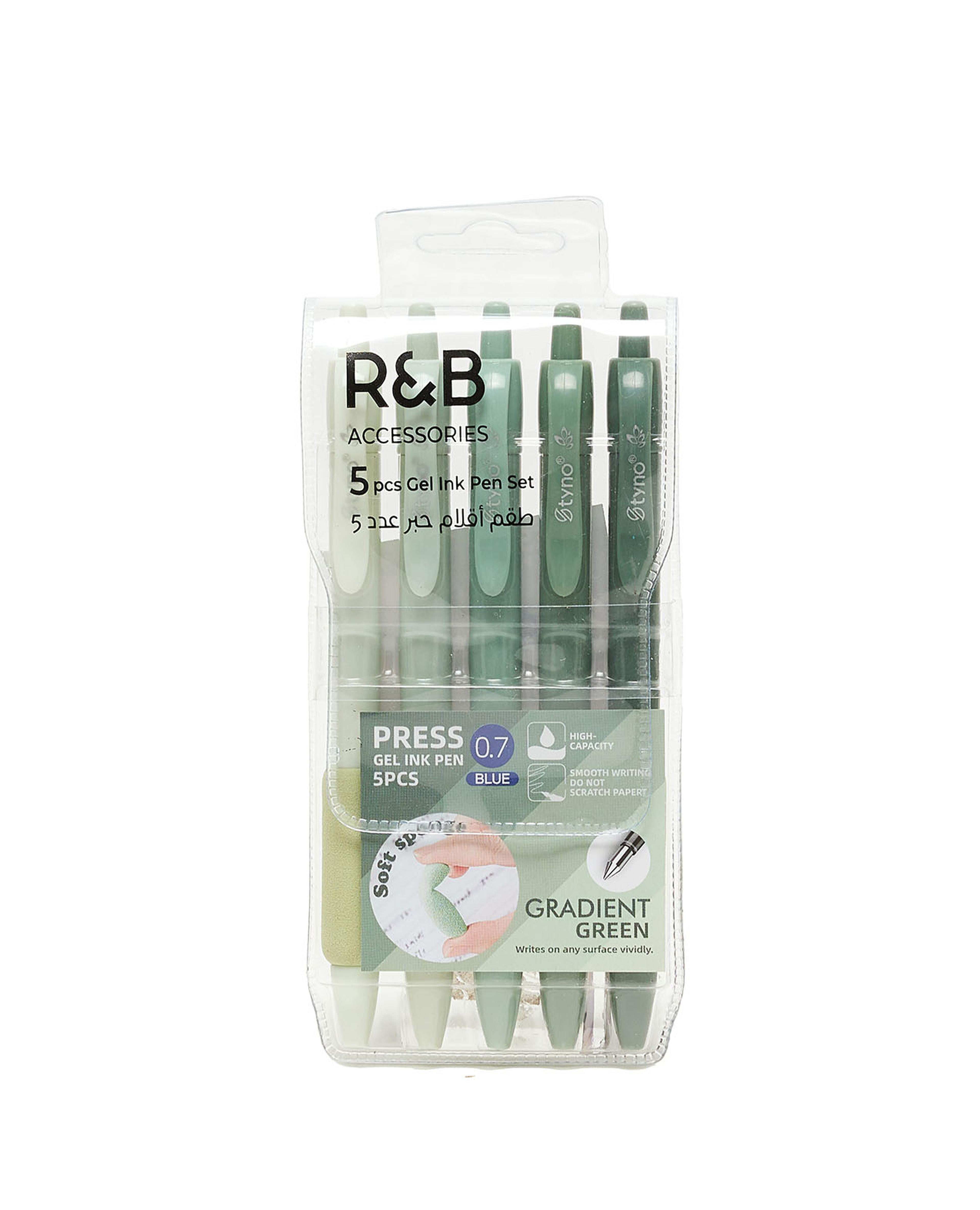 5 Pack Gel Pen Set