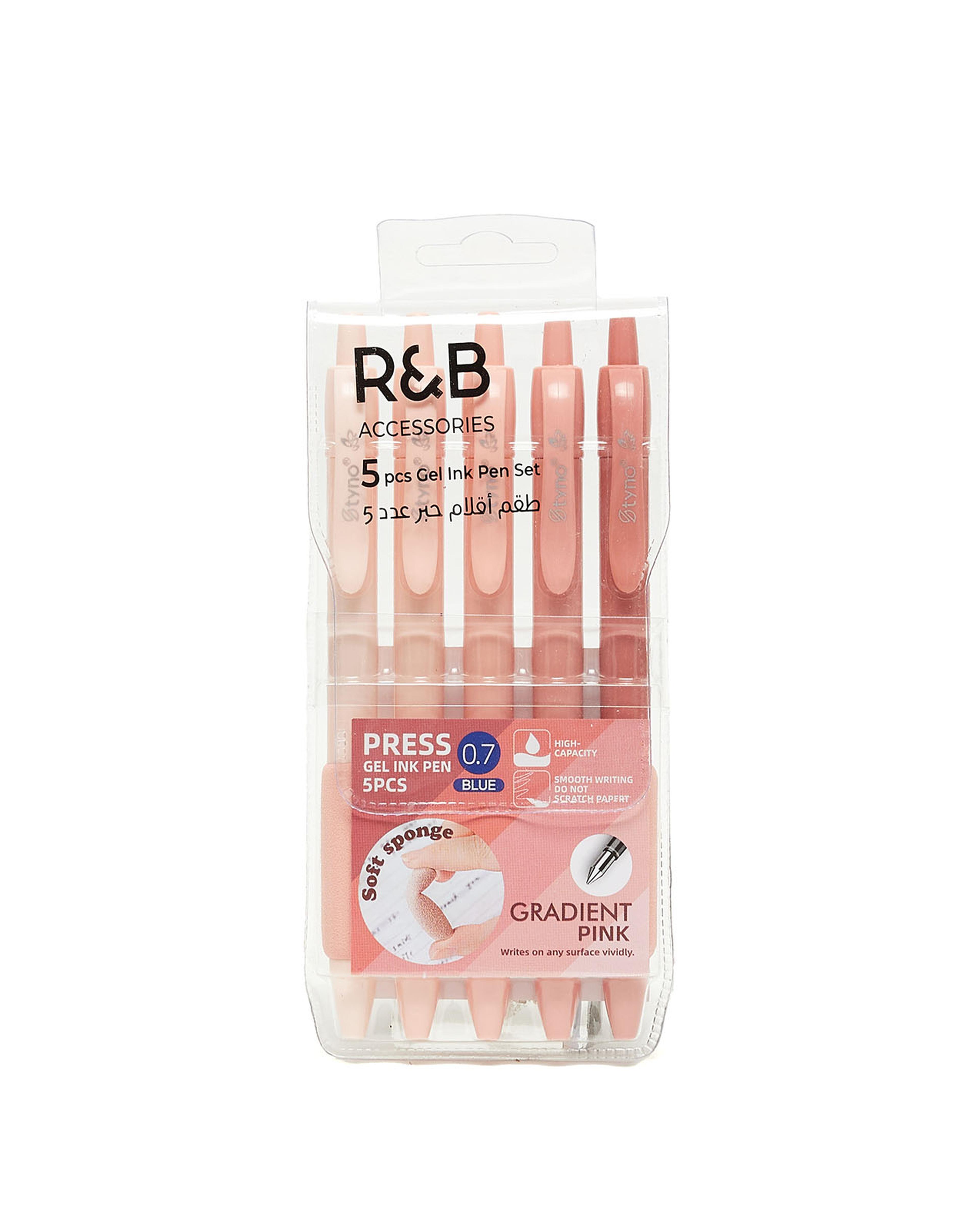 5 Pack Gel Pen Set