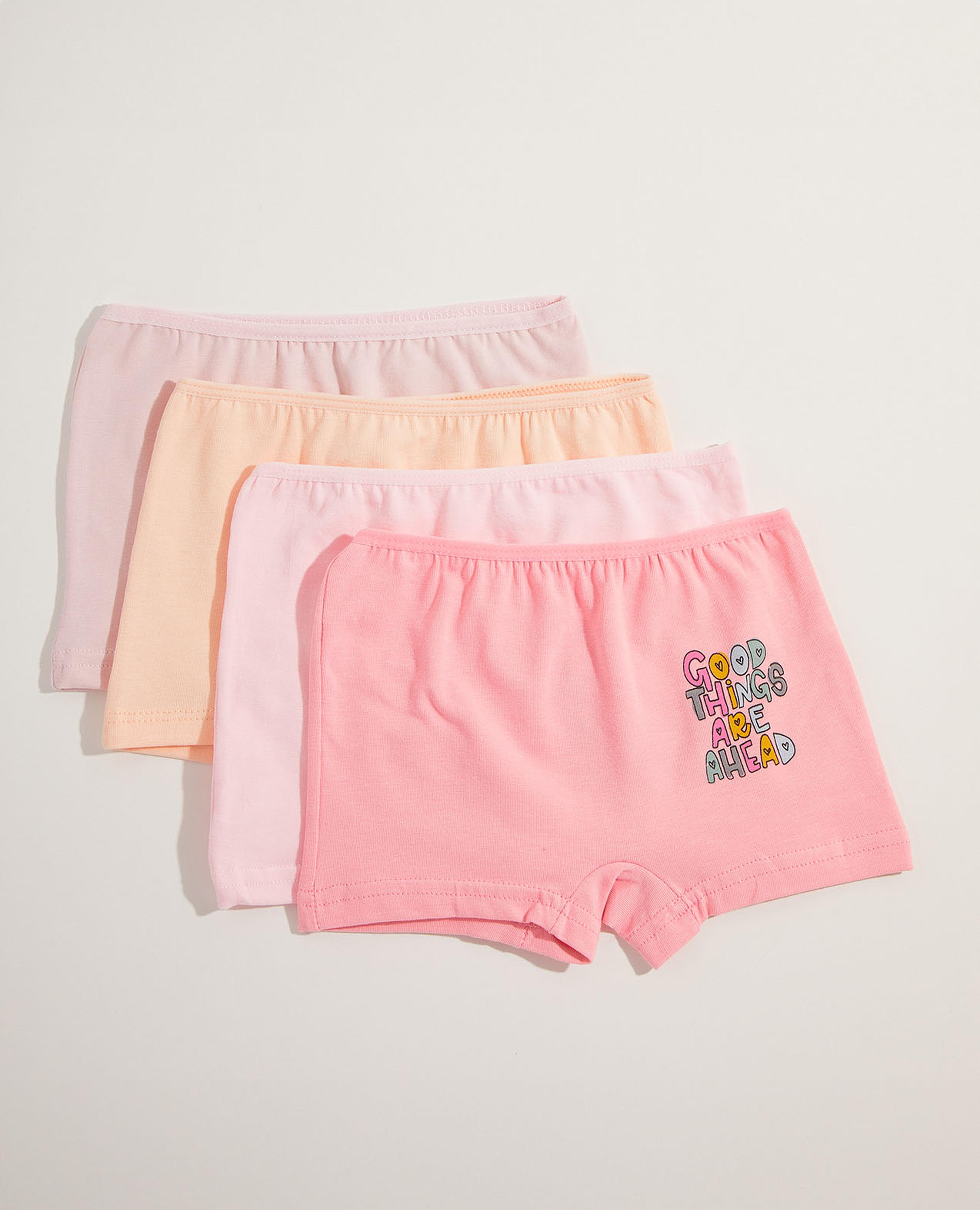 Pack of 4 Printed Boyleg Shorts