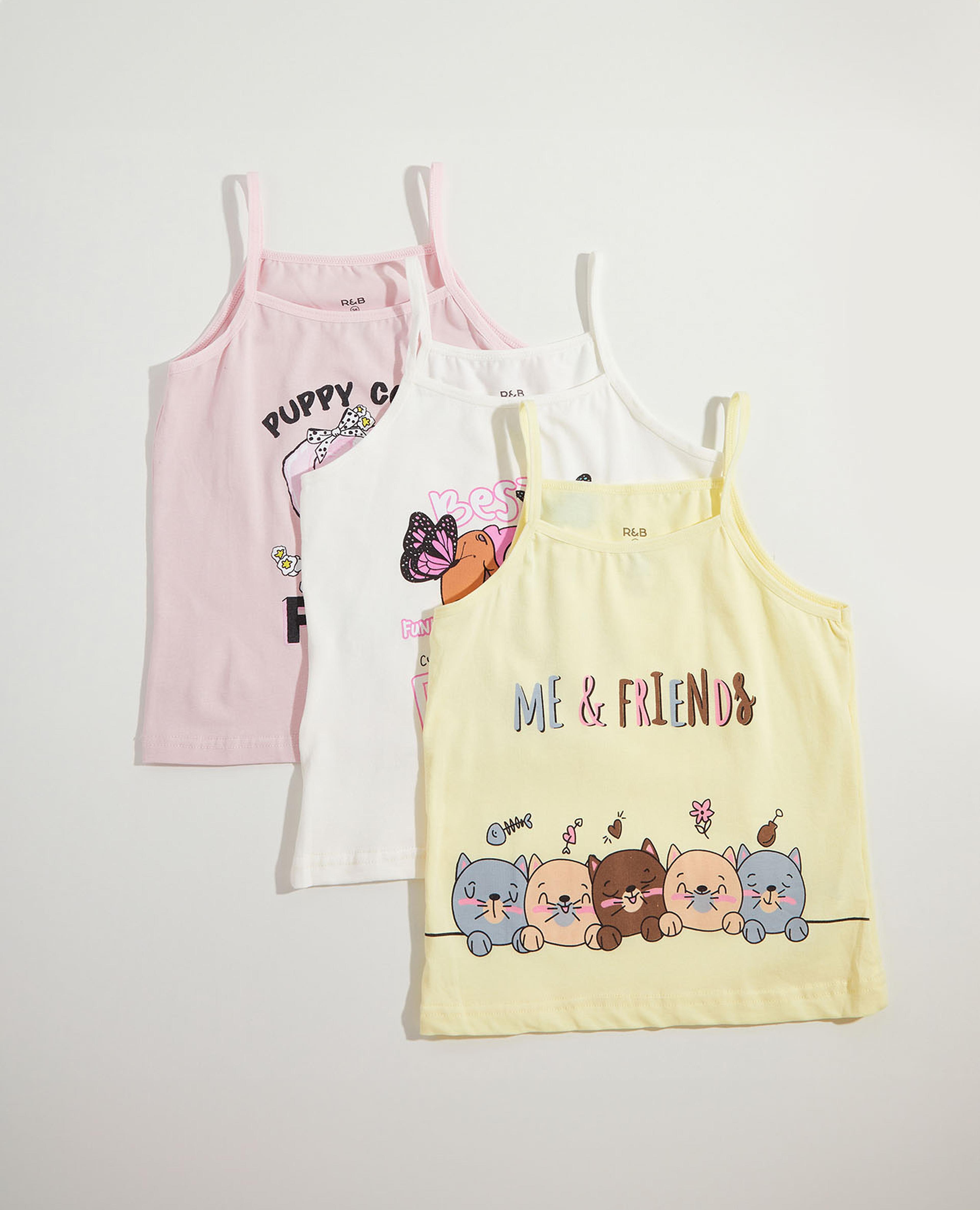 Pack of 3 Printed Camisoles