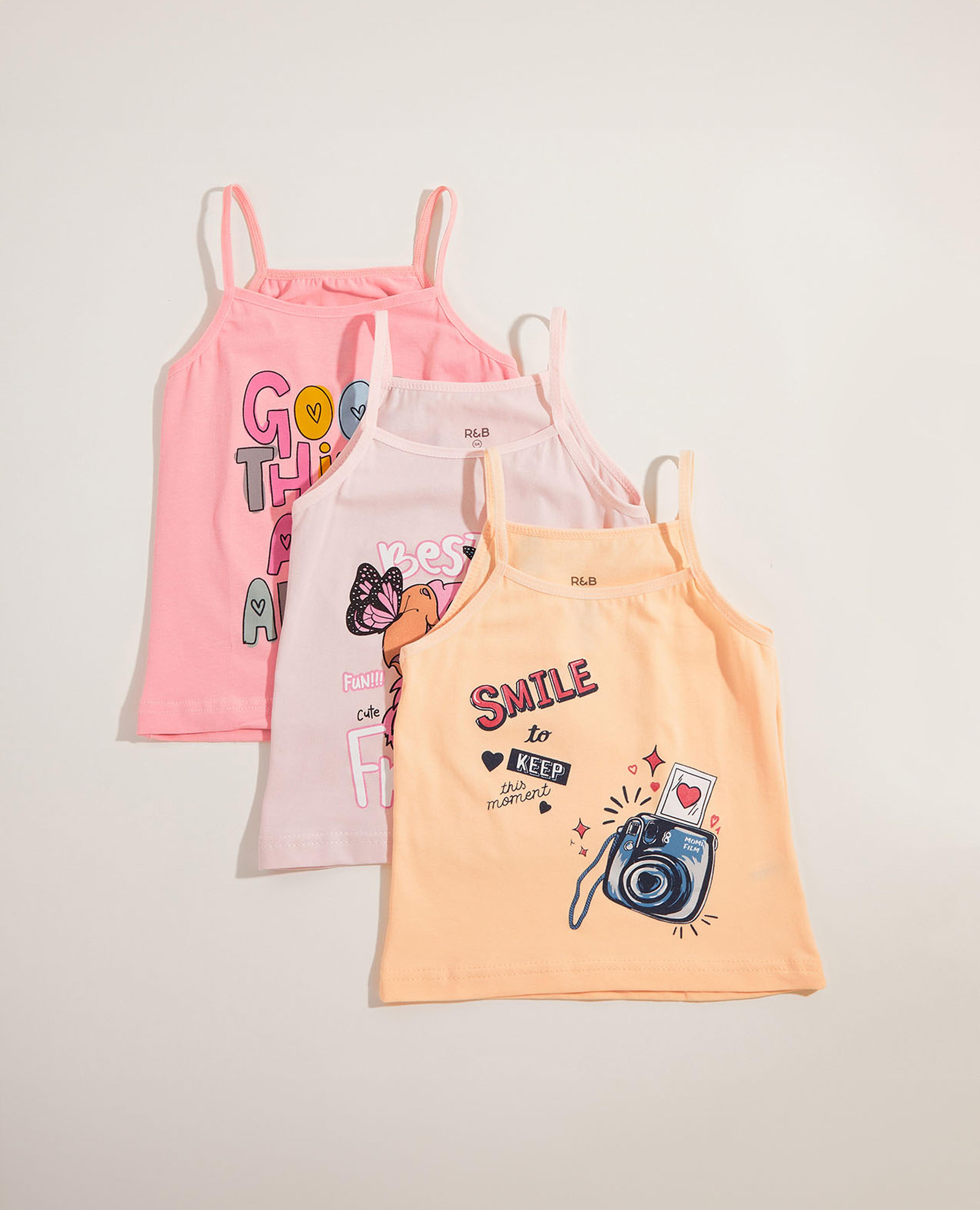 Pack of 3 Printed Camisoles