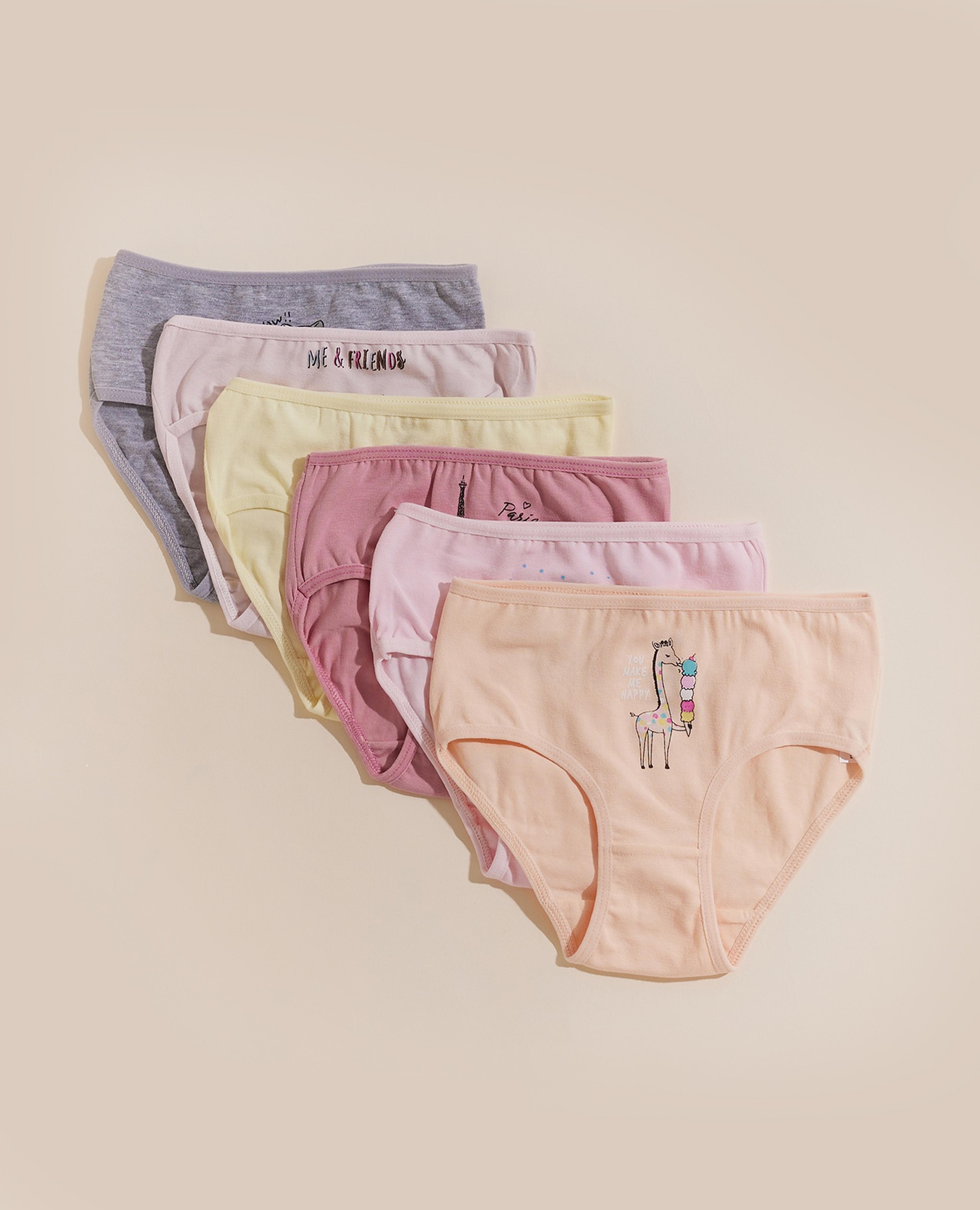 Pack of 6 Printed Briefs