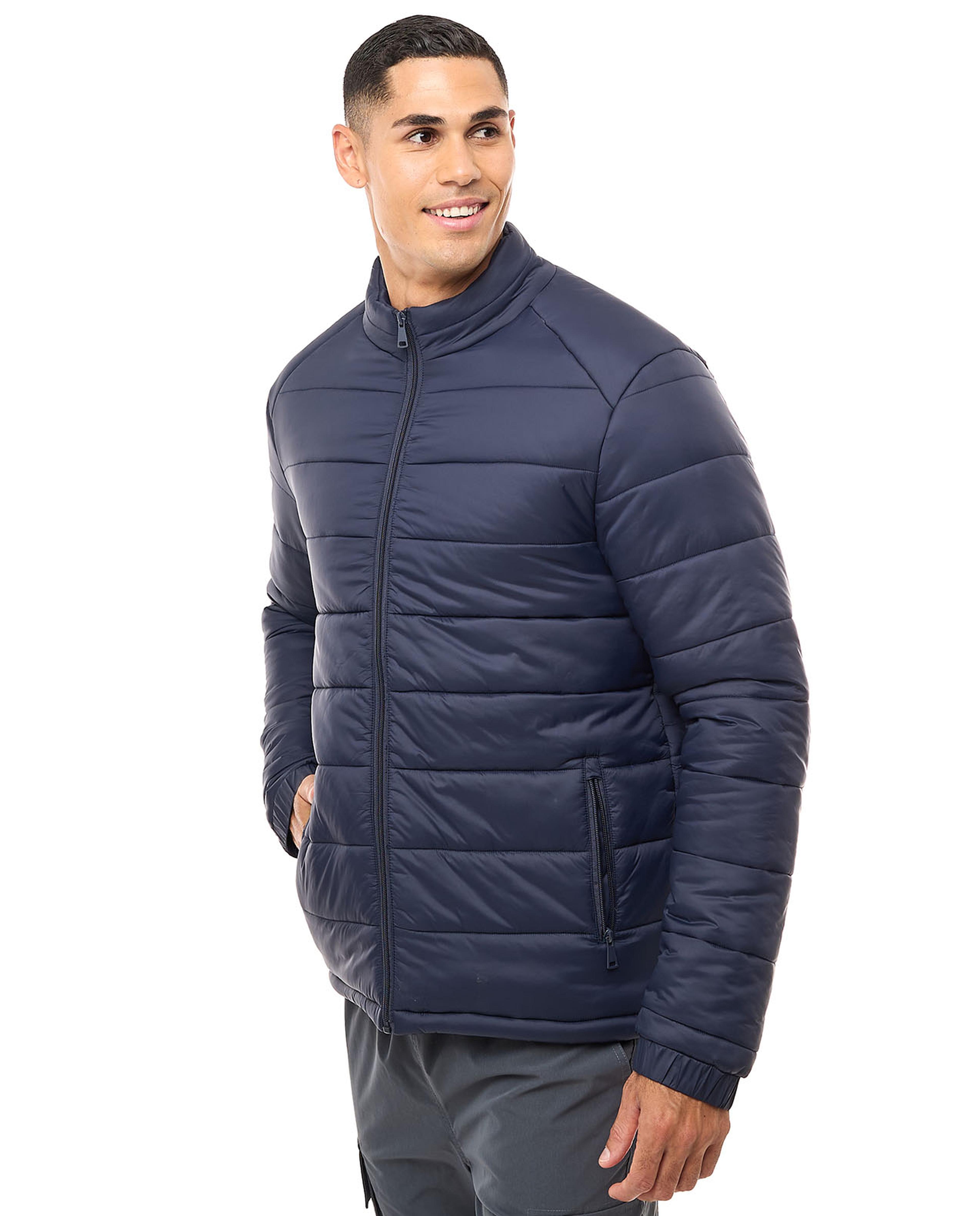 جاكيت نفخ مبطن مع سحاب