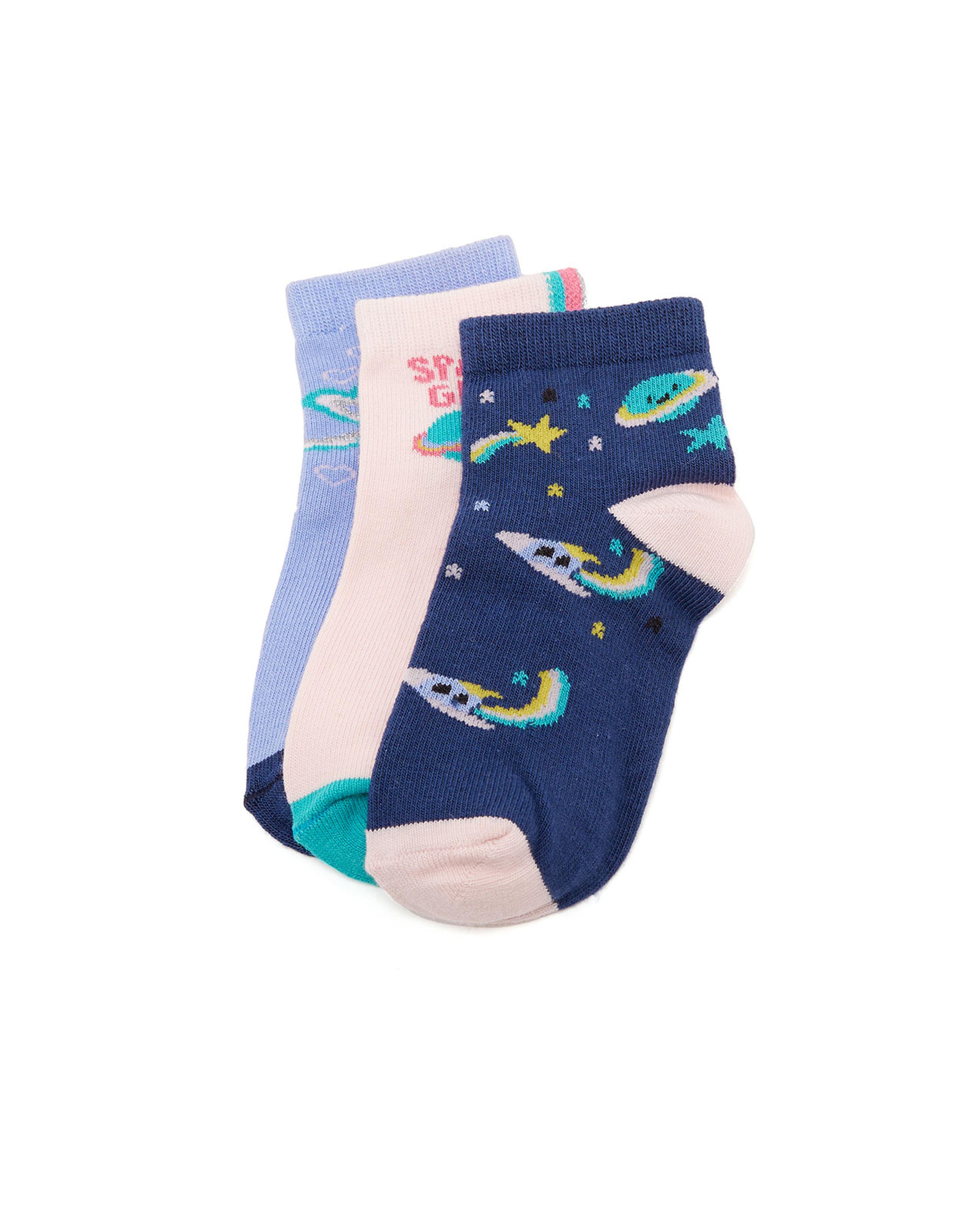 جوارب بطبعة - 3 ازواج