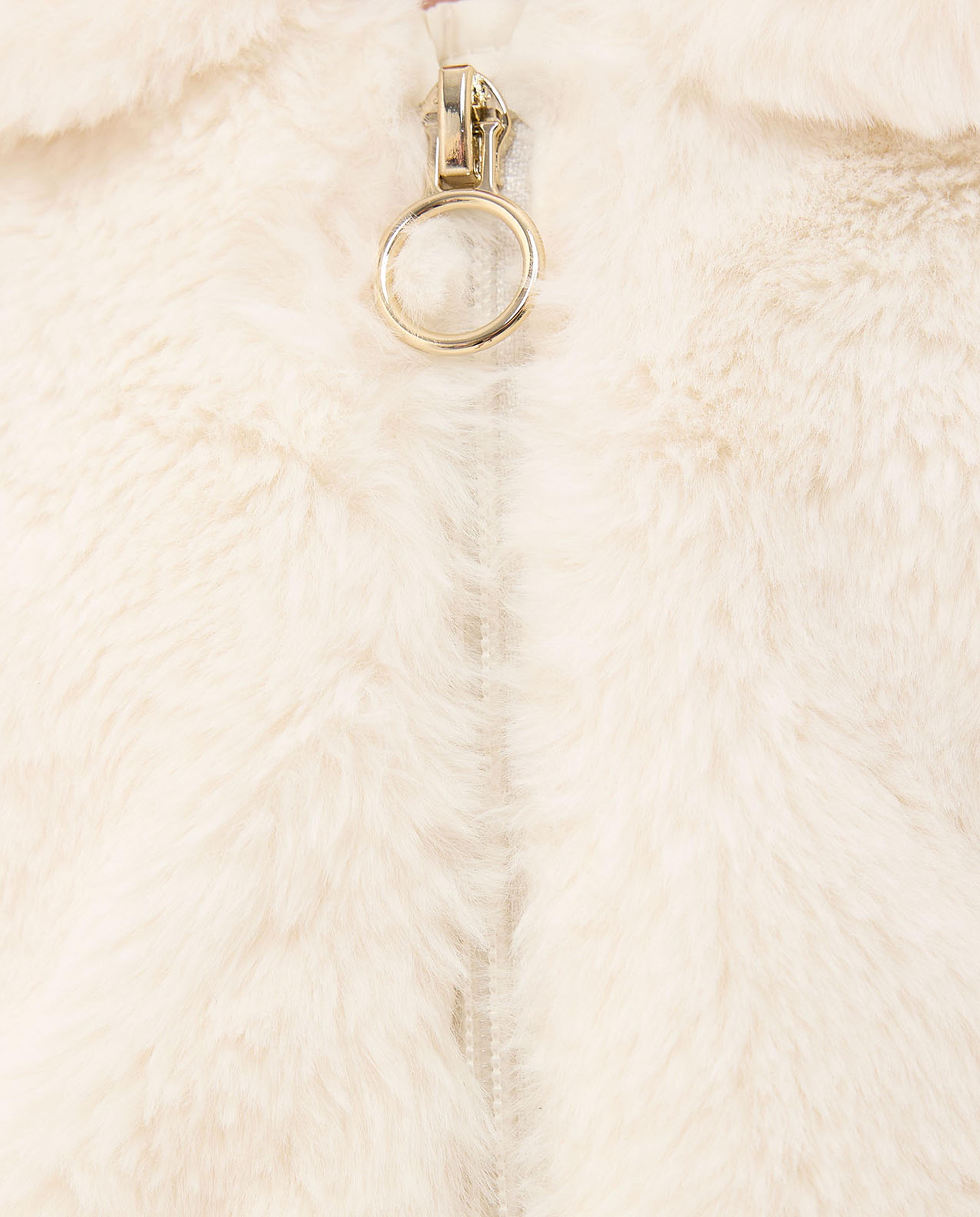 Zippered Long Sleeves Plush Jacket