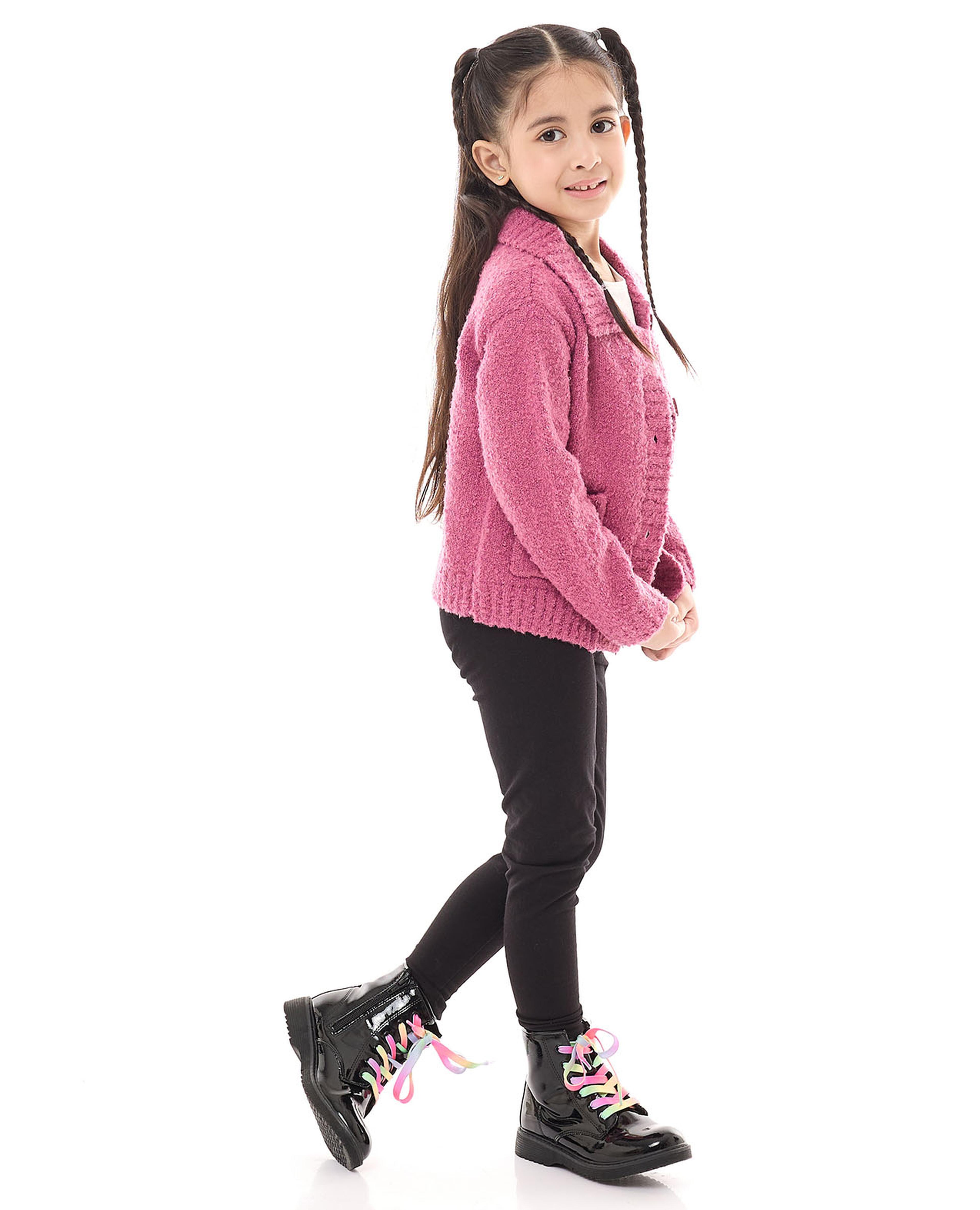 Solid Leggings with Elastic Waist