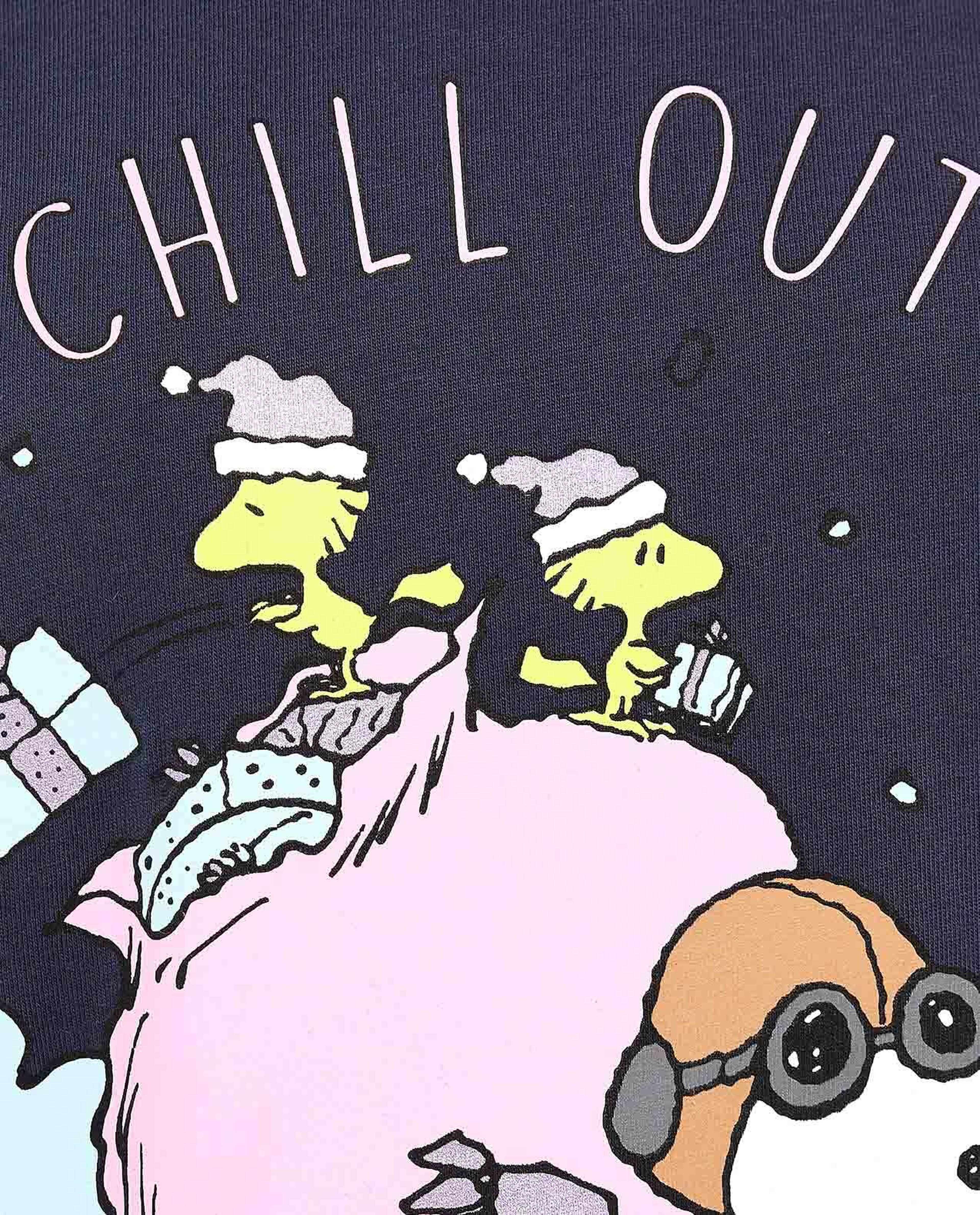 Snoopy Printed Nightdress with Crew Neck and Short Sleeves