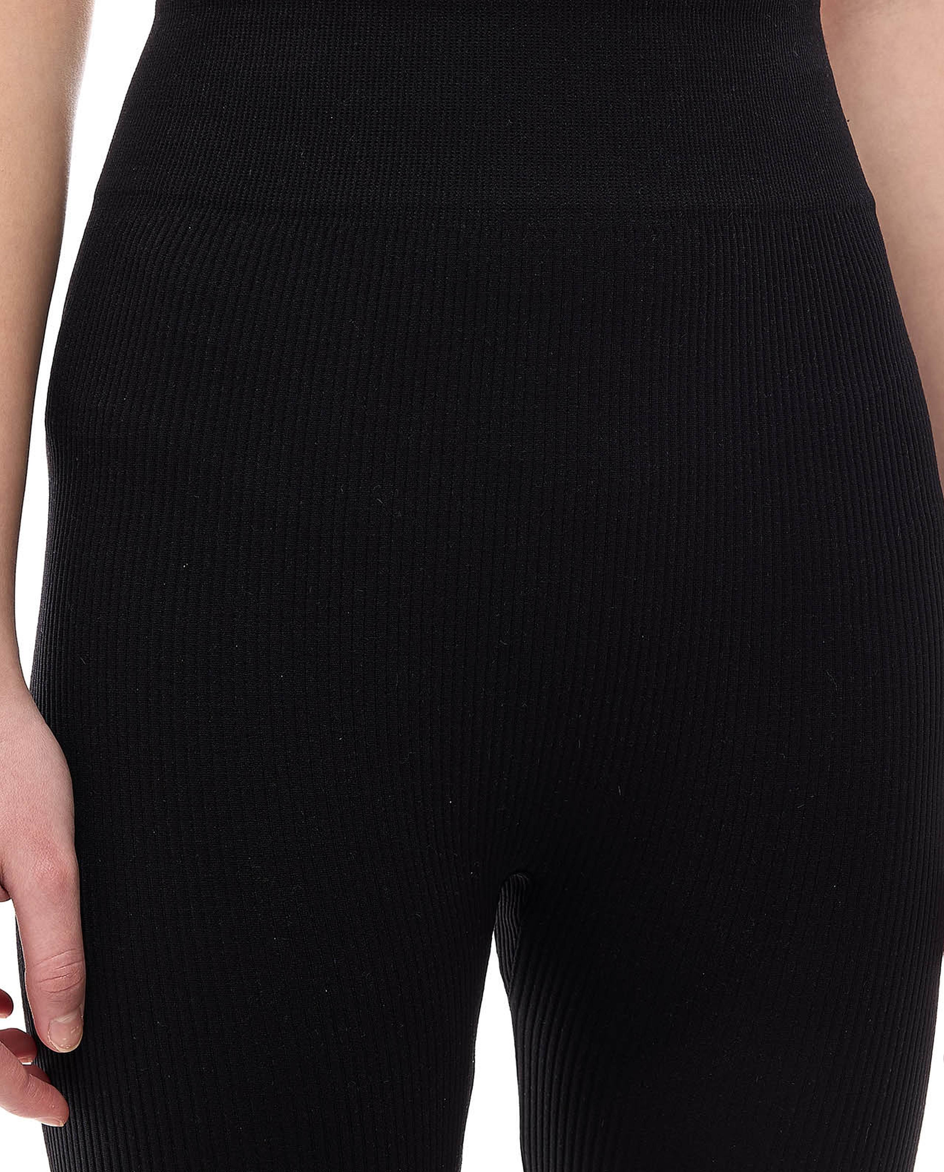 Ribbed Leggings with Elastic Waist