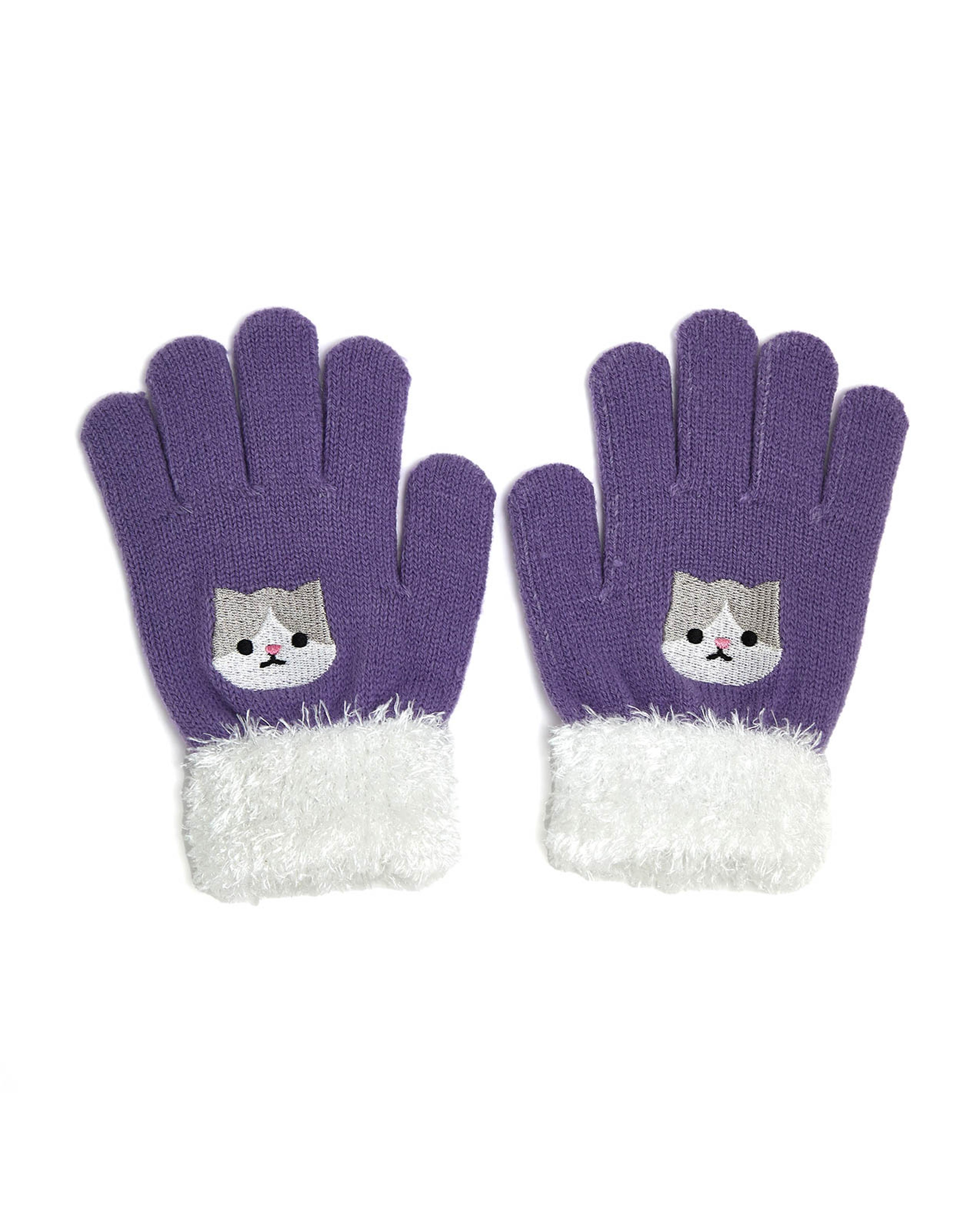 قفازات شتوية مبطنة بالفرو