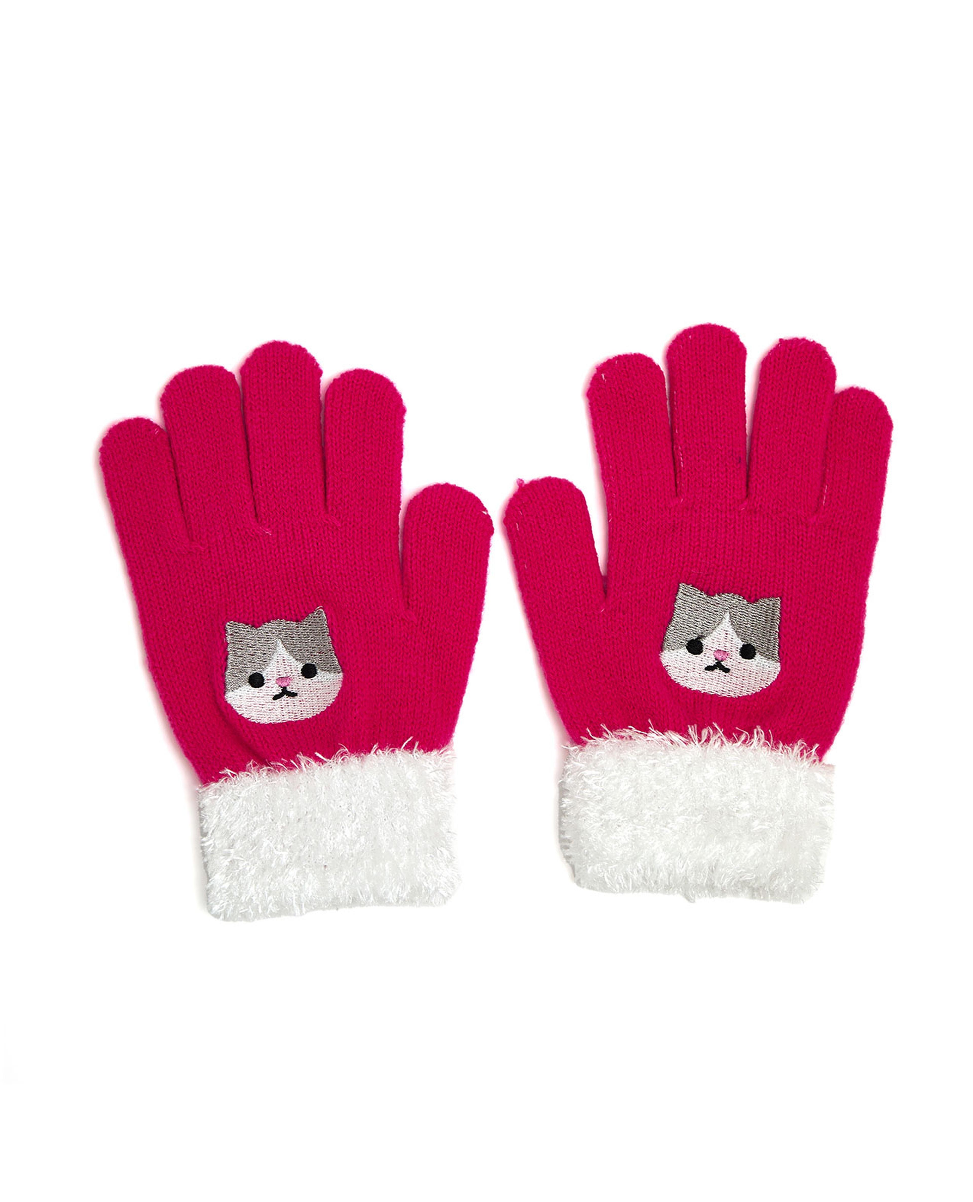 قفازات شتوية مبطنة بالفرو