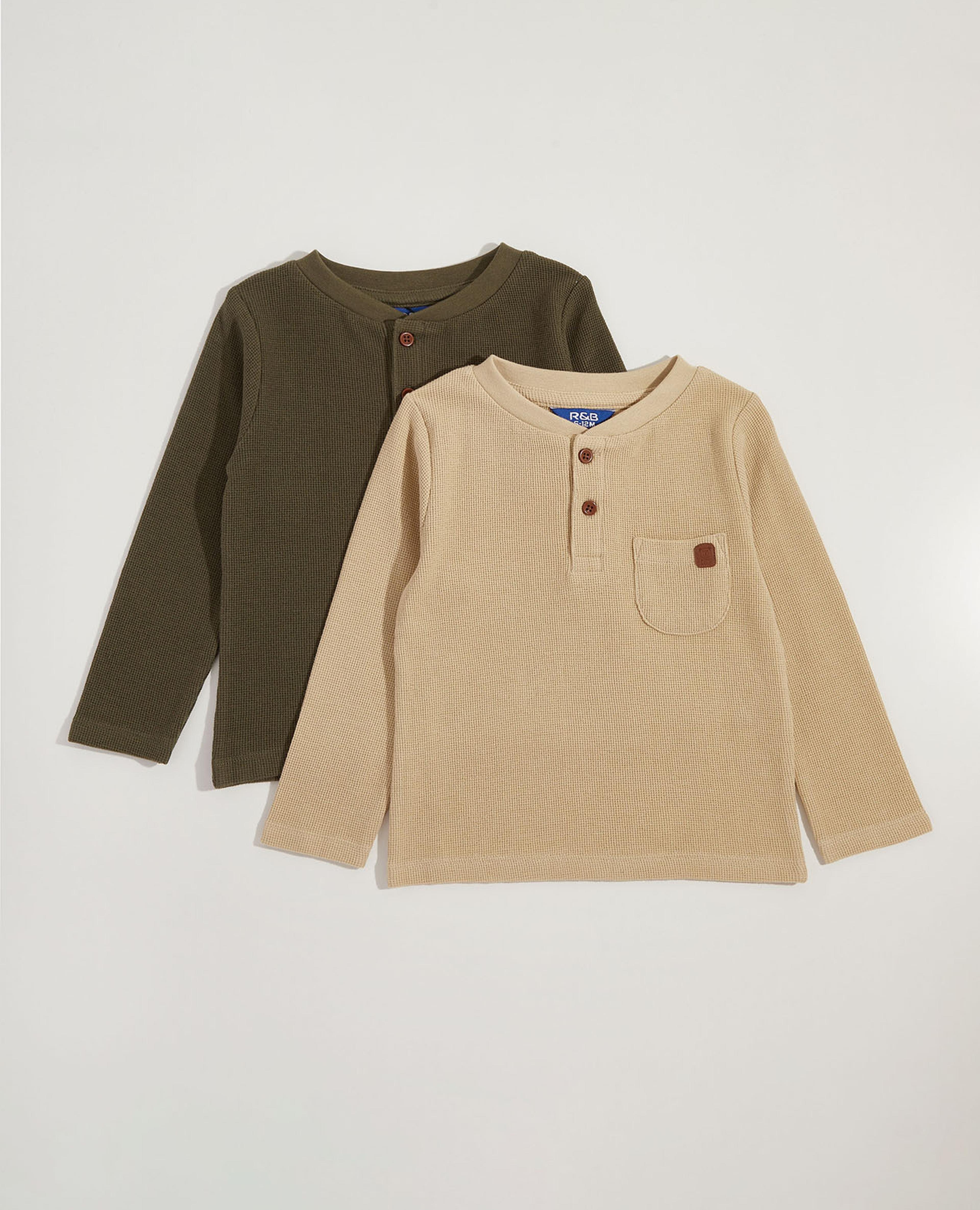 تيشيرت بأكمام طويلة - قطعتين