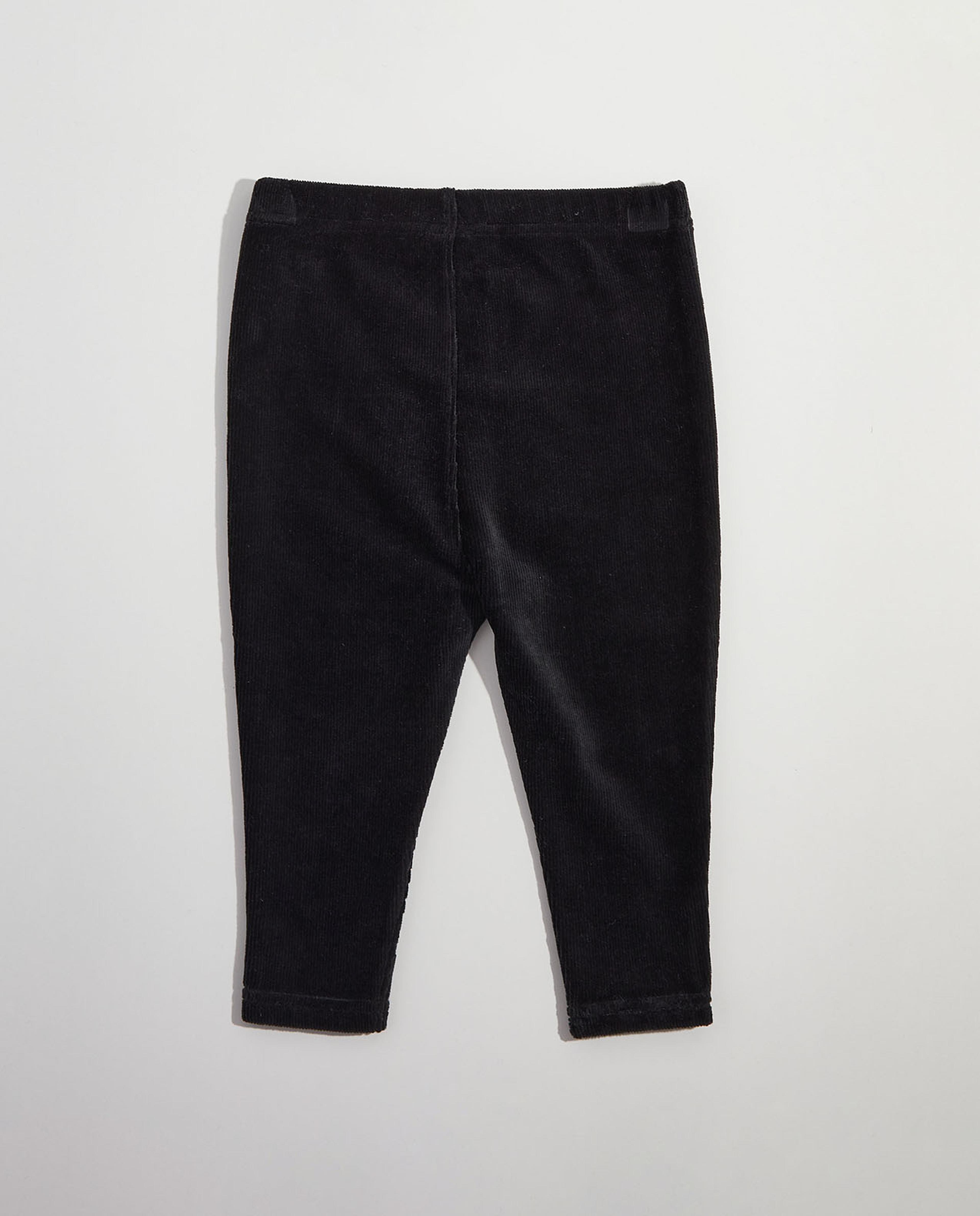 Ribbed Leggings with Elastic Waist