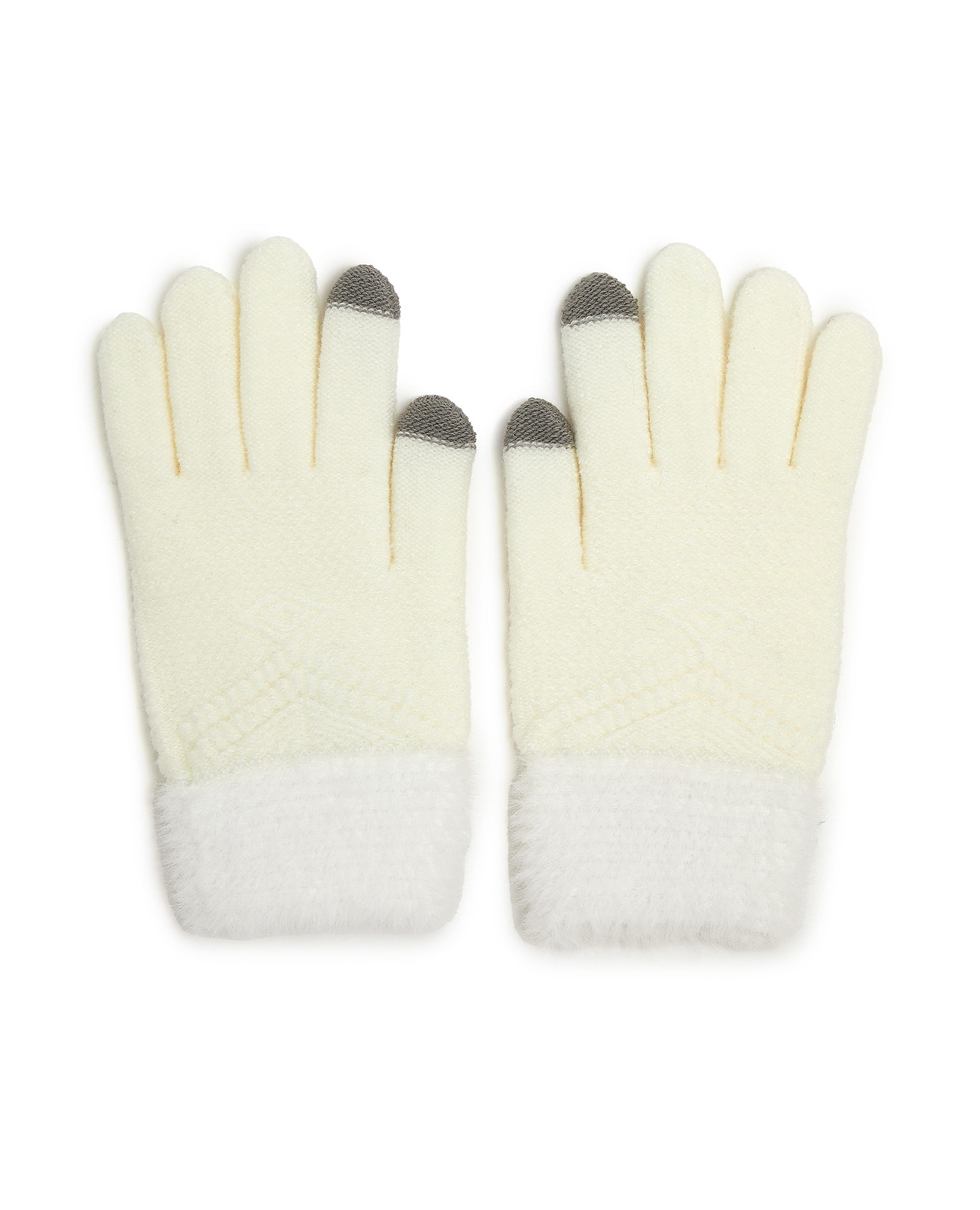 قفازات شتوية محبوكة