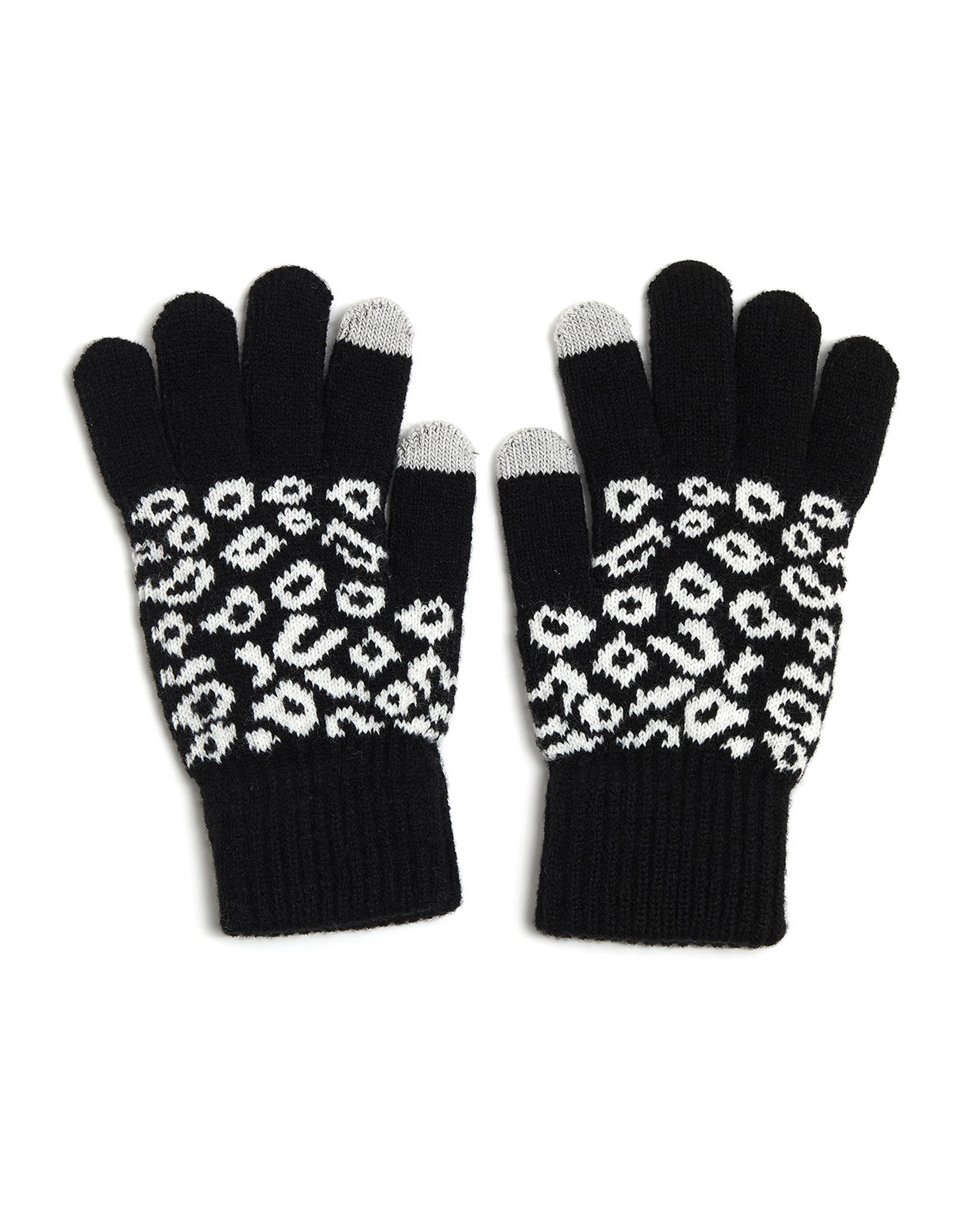 قفازات شتوية منقوشة