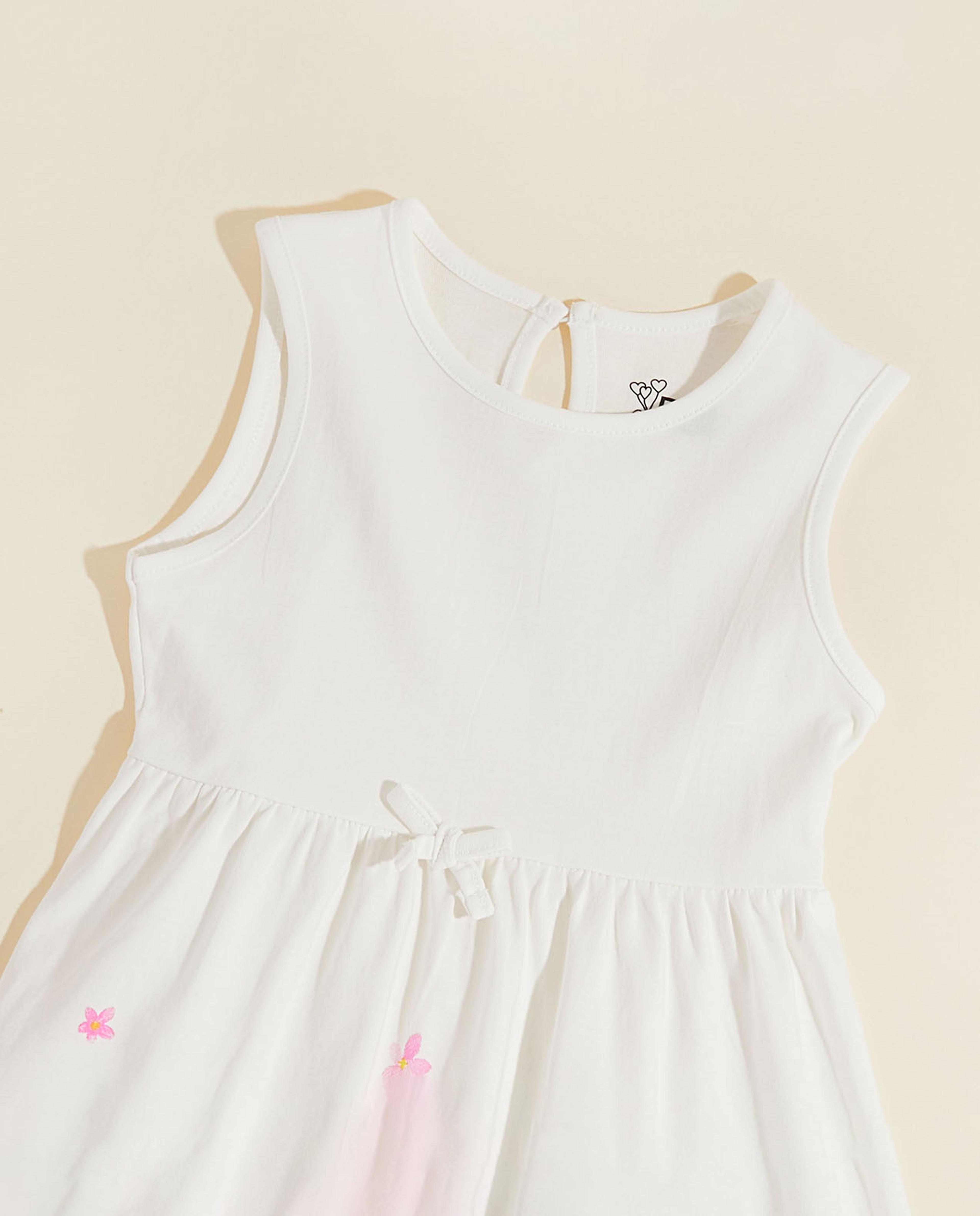 Printed Sleeveless Fit and Flared Dress