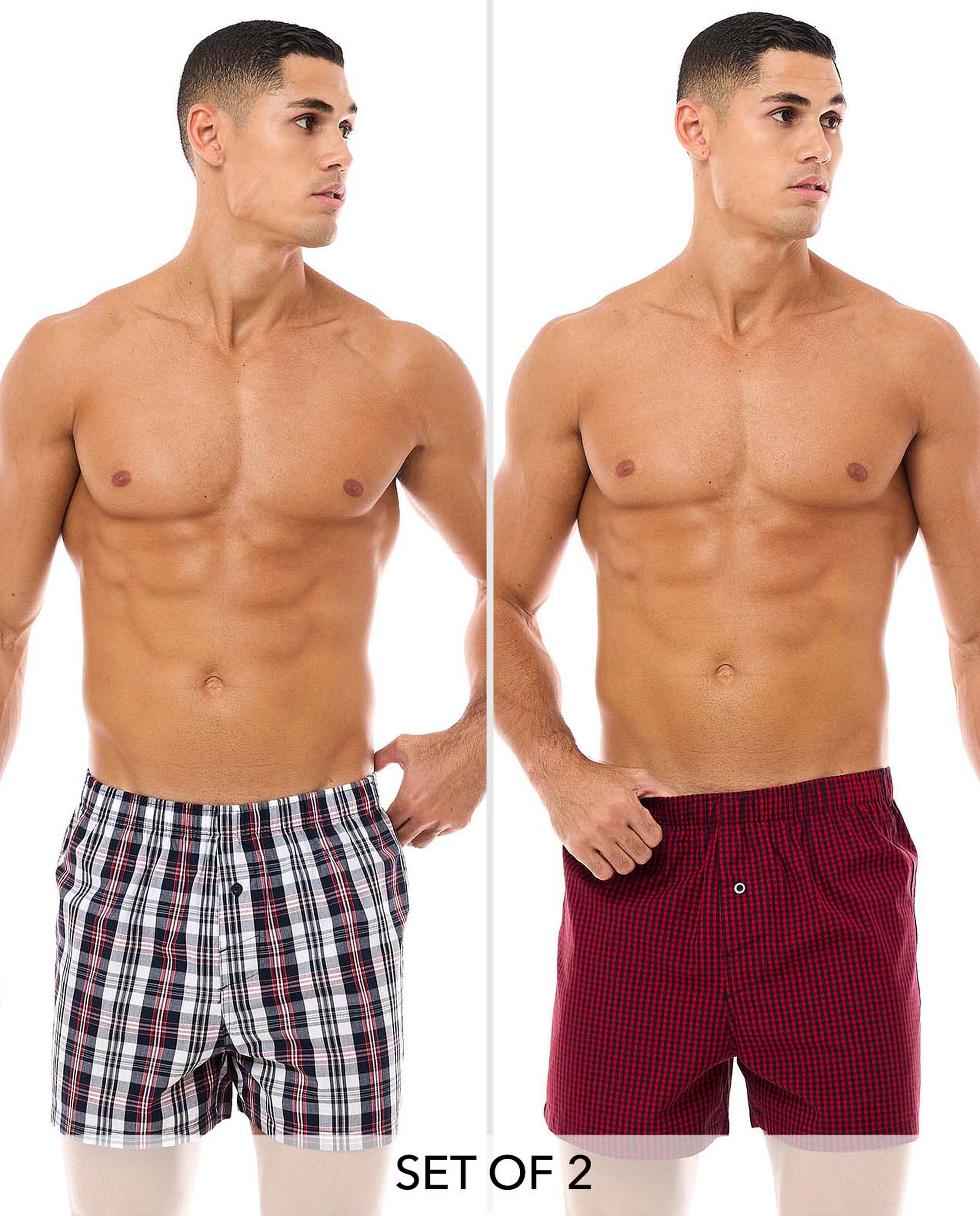 سروال داخلي منقوش - قطعتين