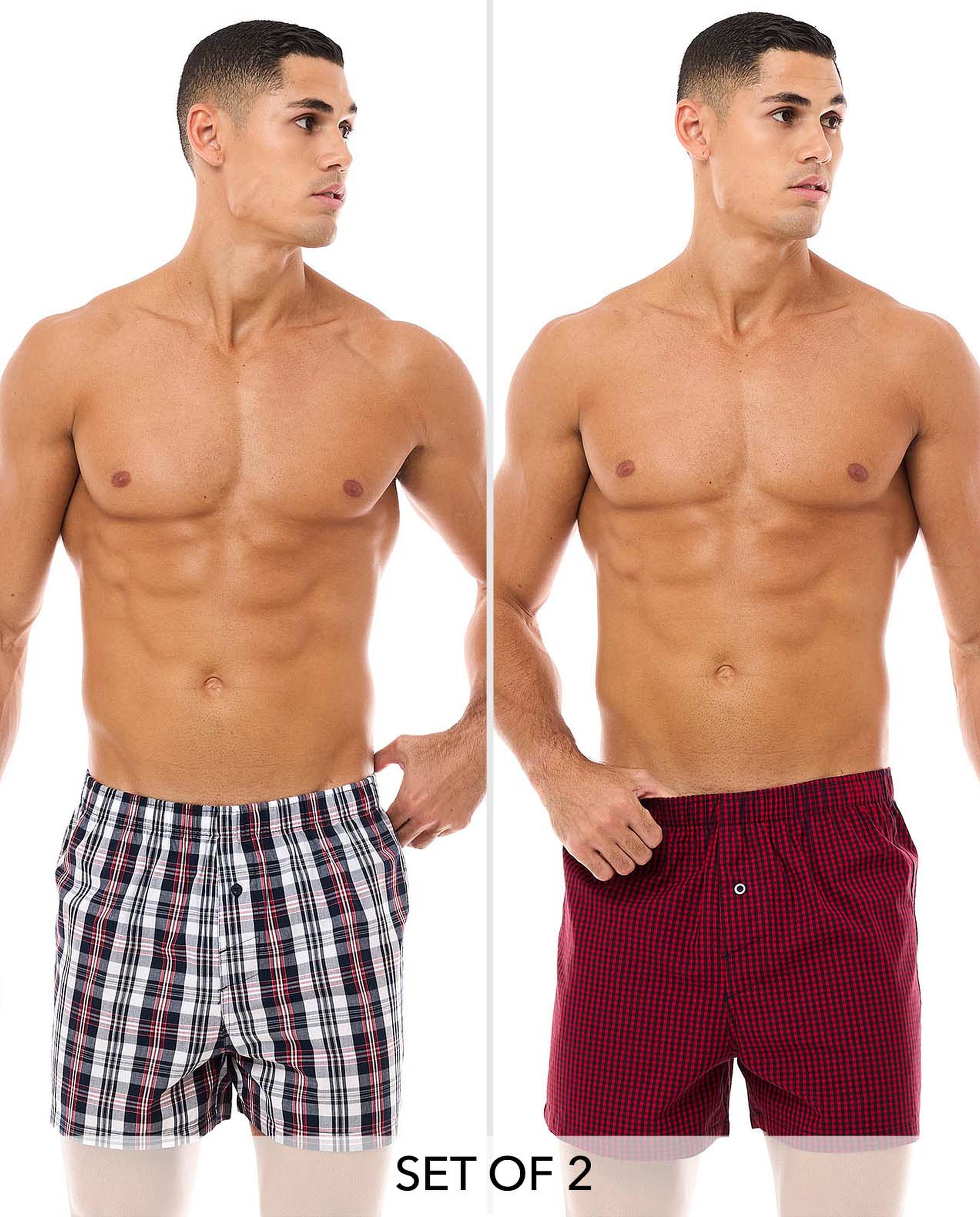 سروال داخلي منقوش - قطعتين