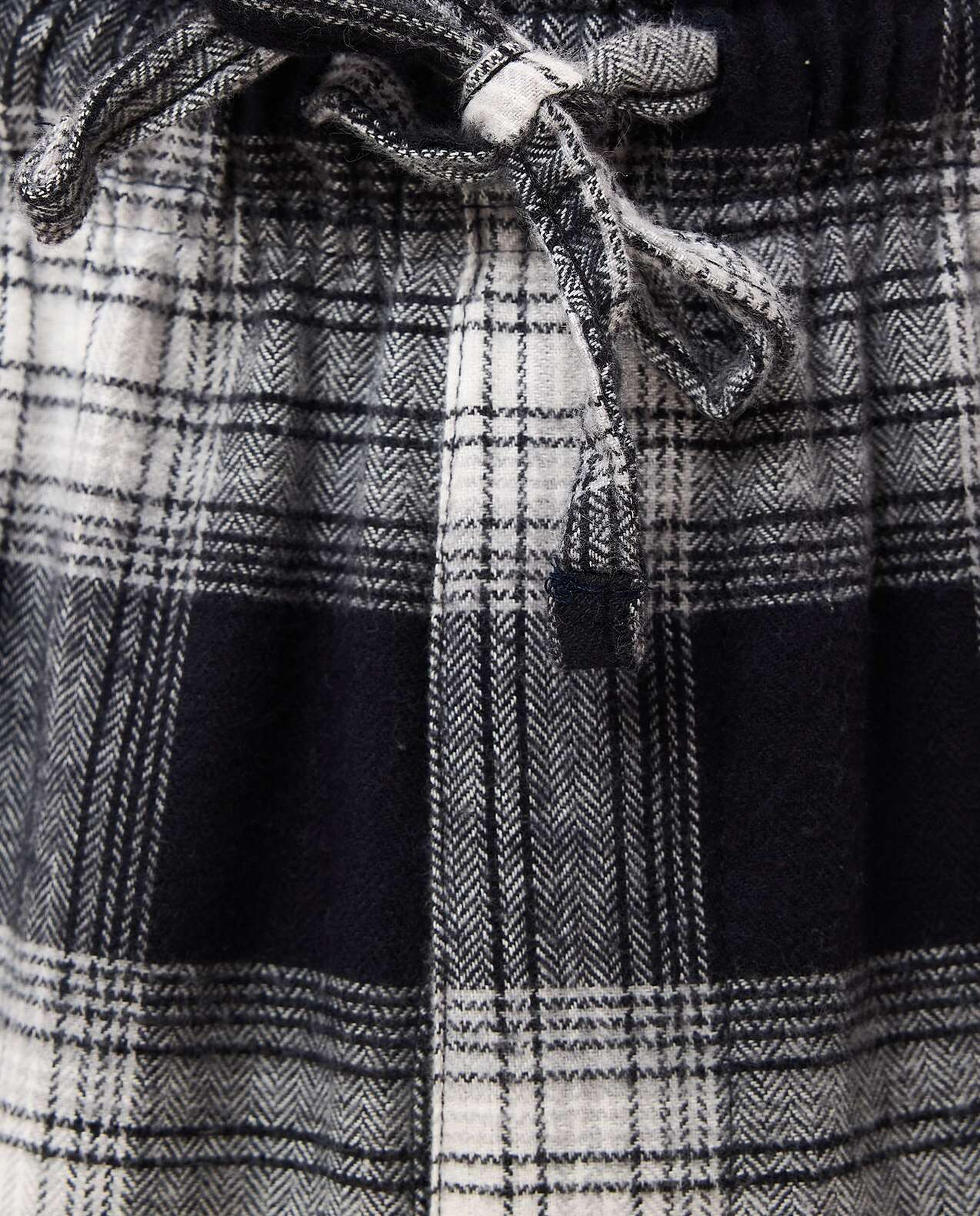 Plaid Lounge Pants with Drawstring Waist