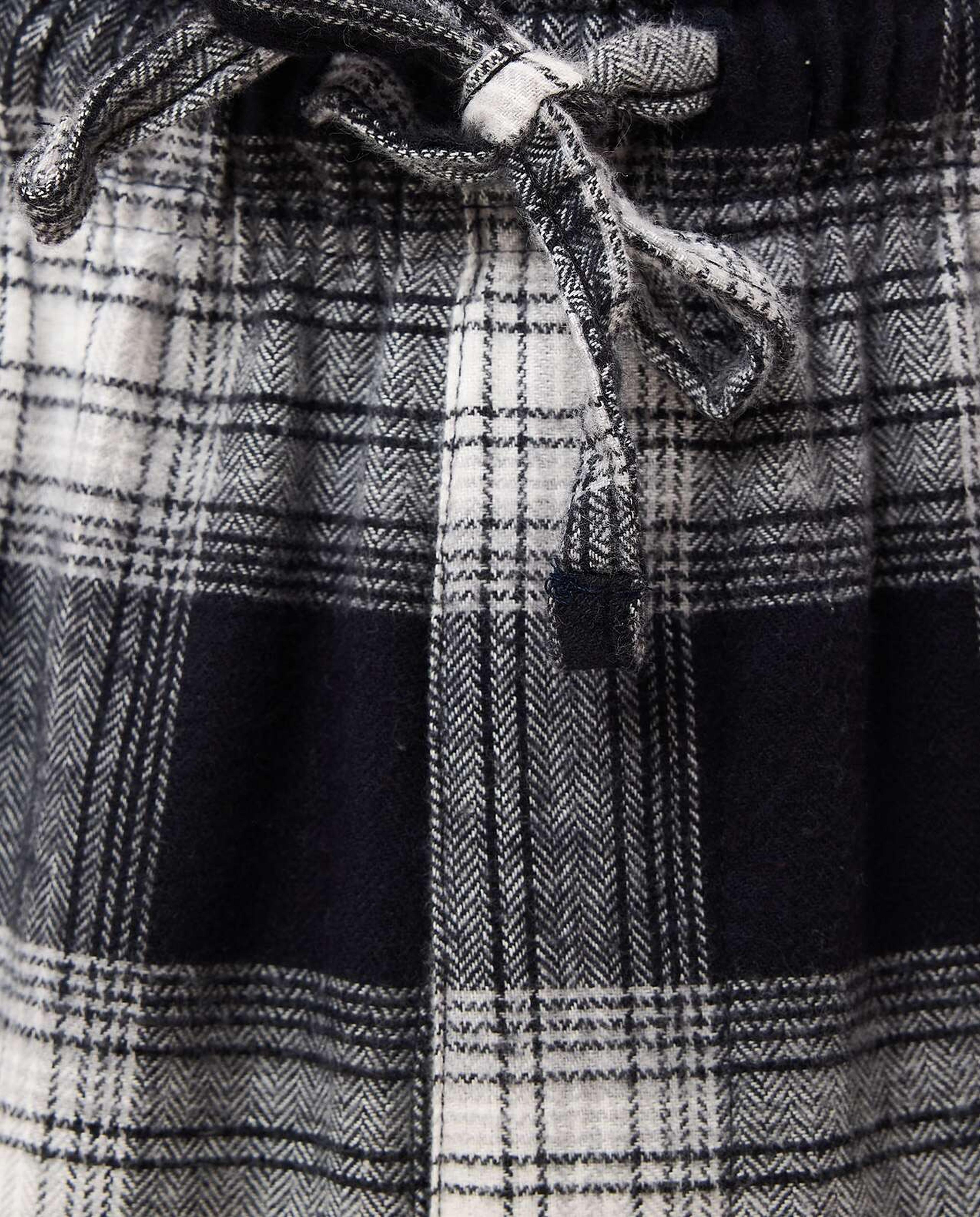 Plaid Lounge Pants with Drawstring Waist