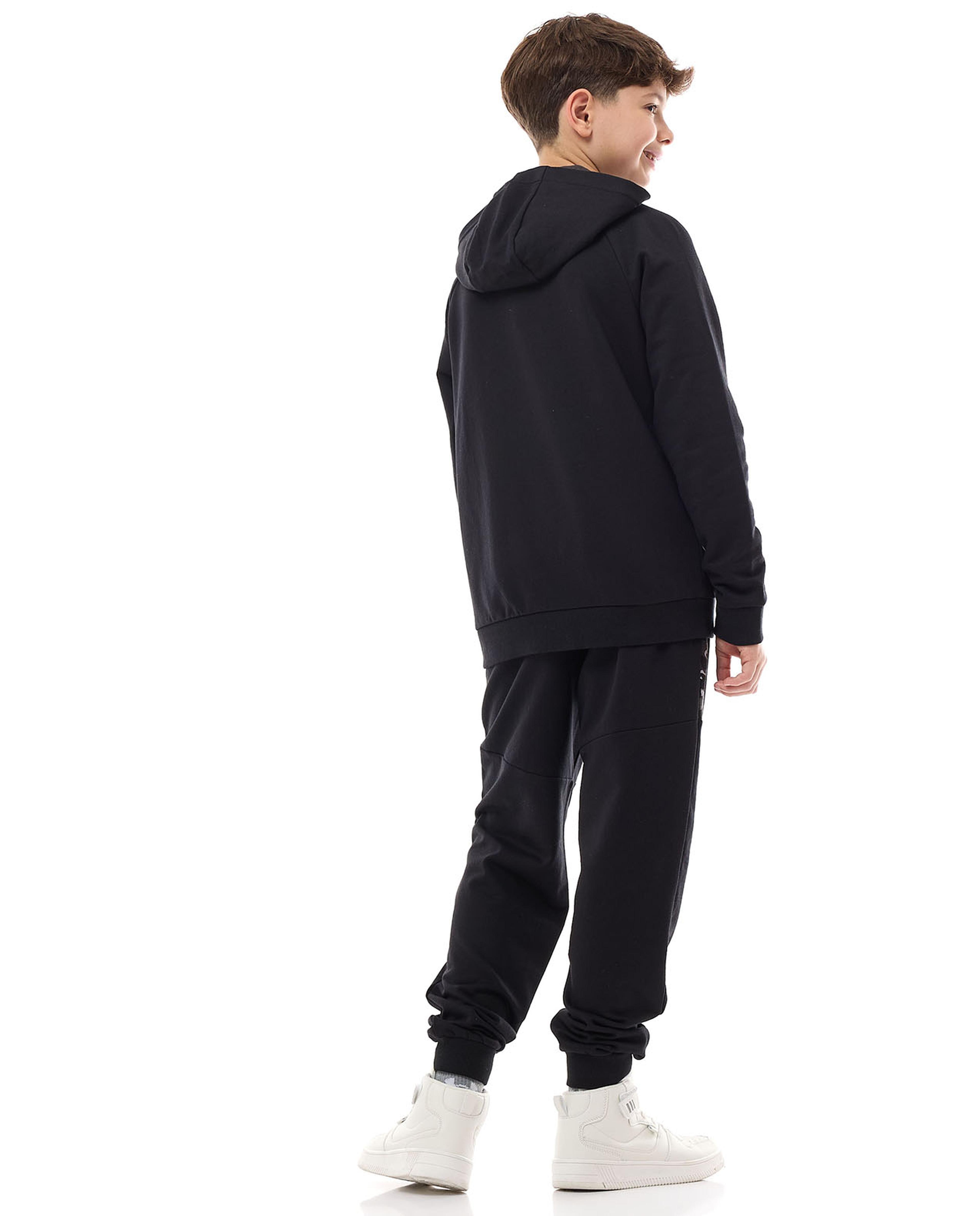 Camo Print Hoodie and Joggers Set