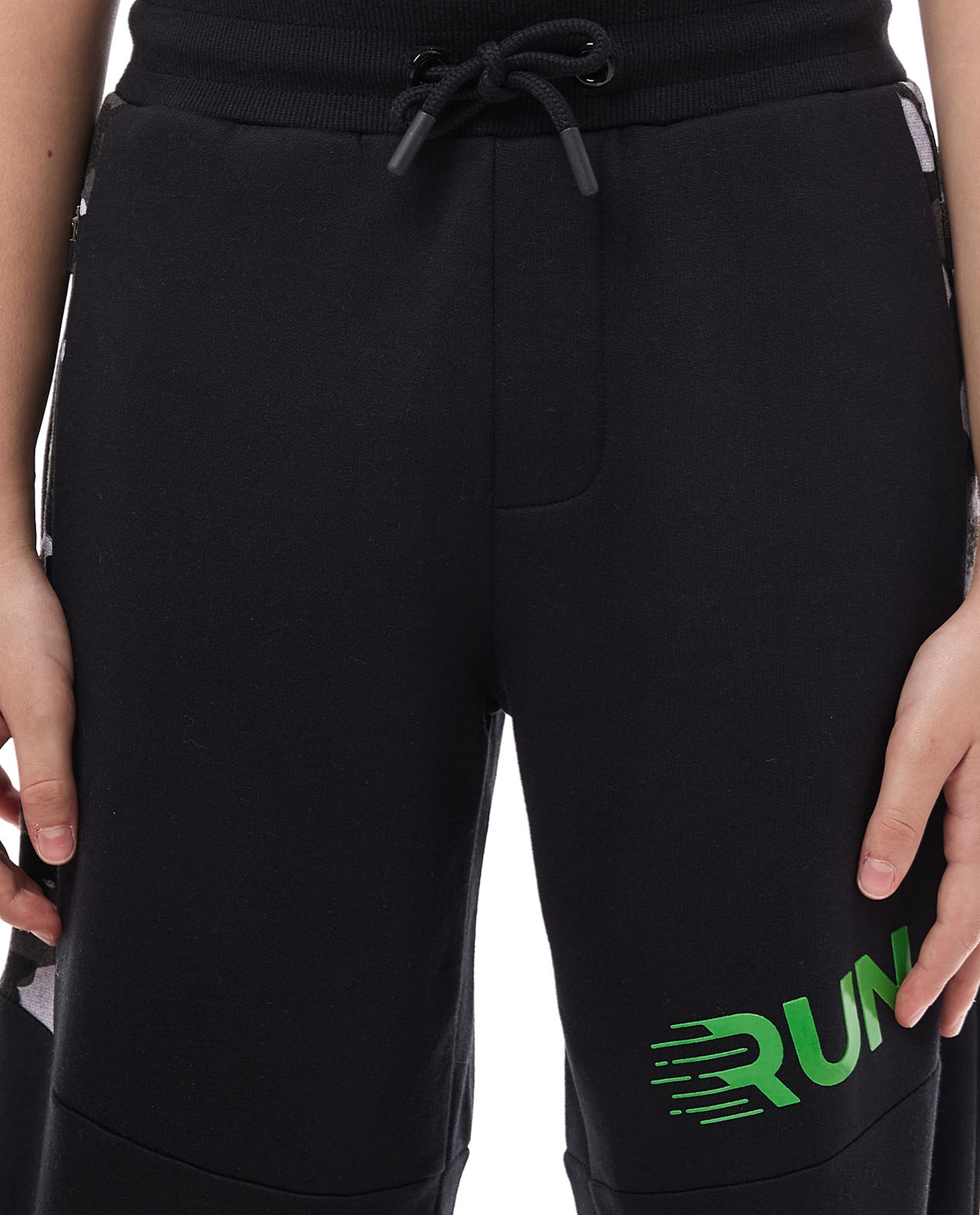 Camo Print Hoodie and Joggers Set