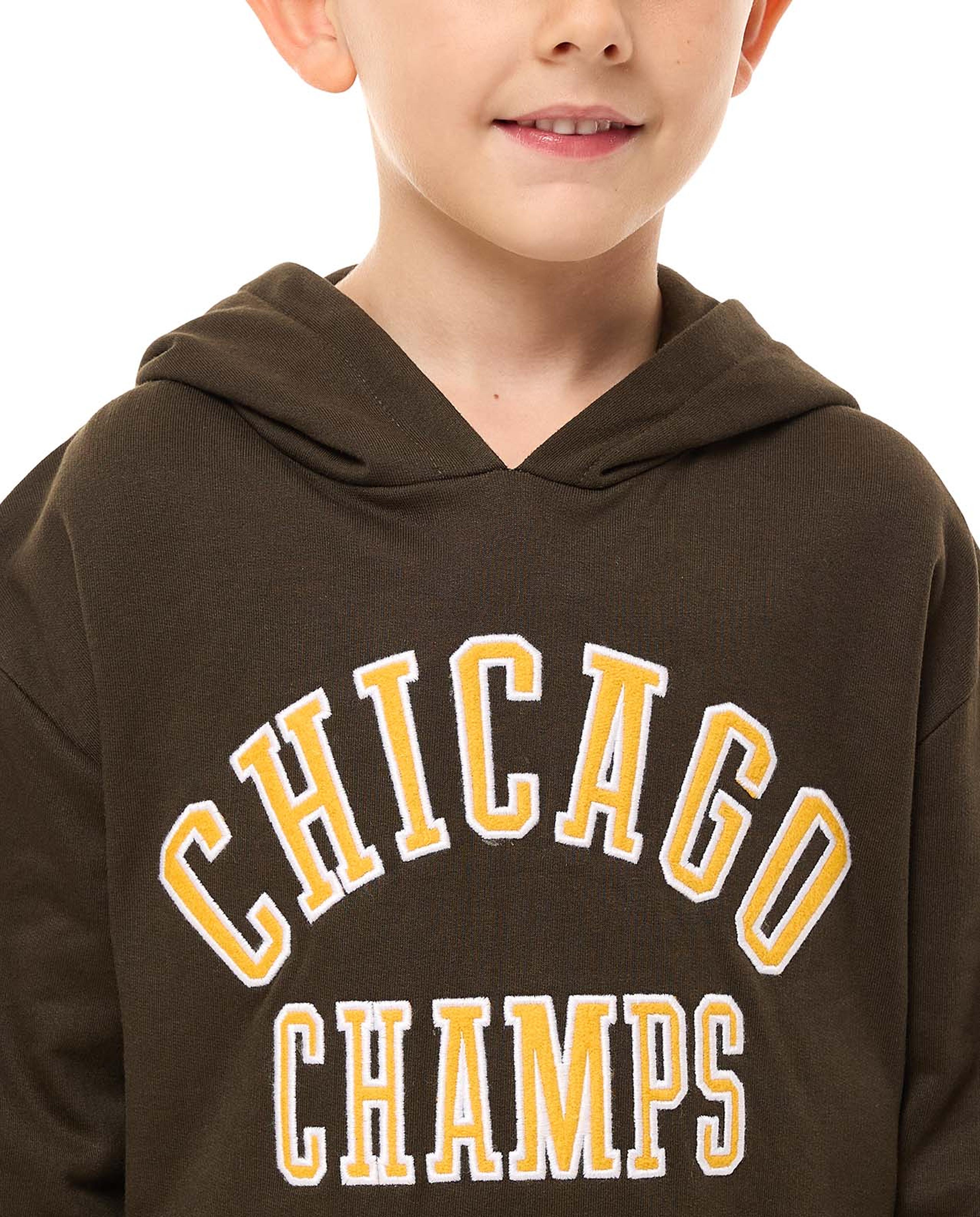 هودي بأكمام طويلة  وطبعة