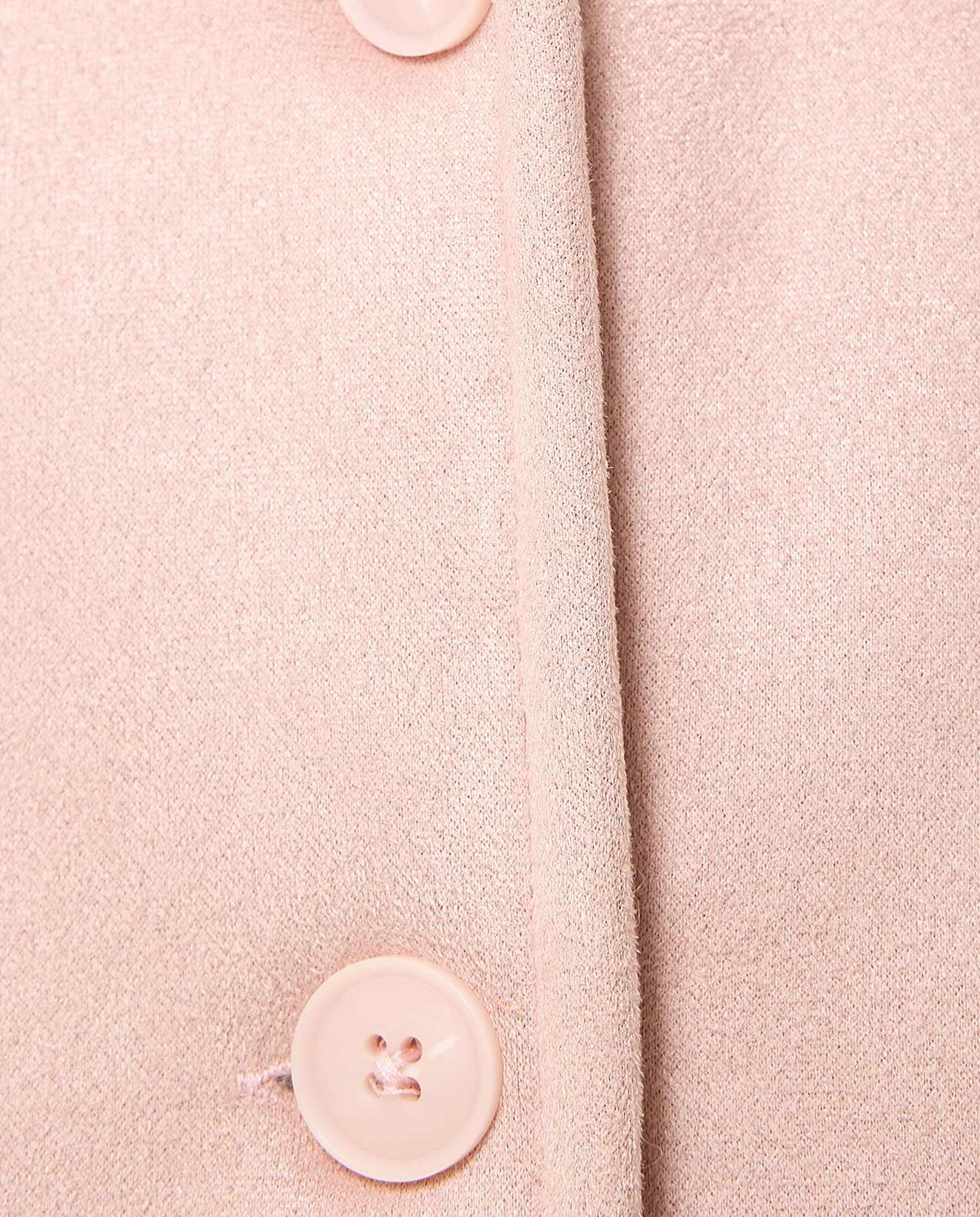 Sherpa Trim Jacket with Button Closure