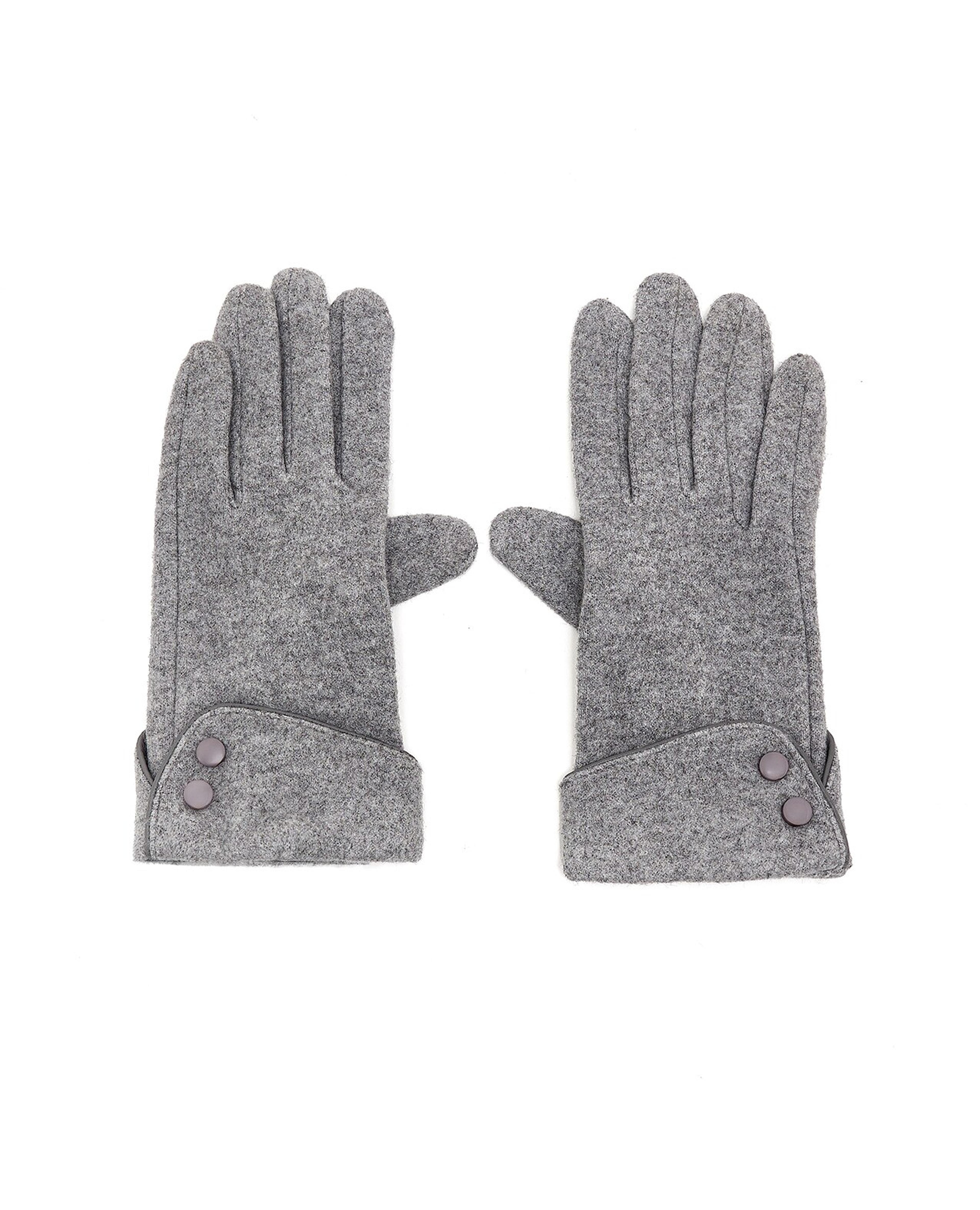 Button Detail Winter Gloves