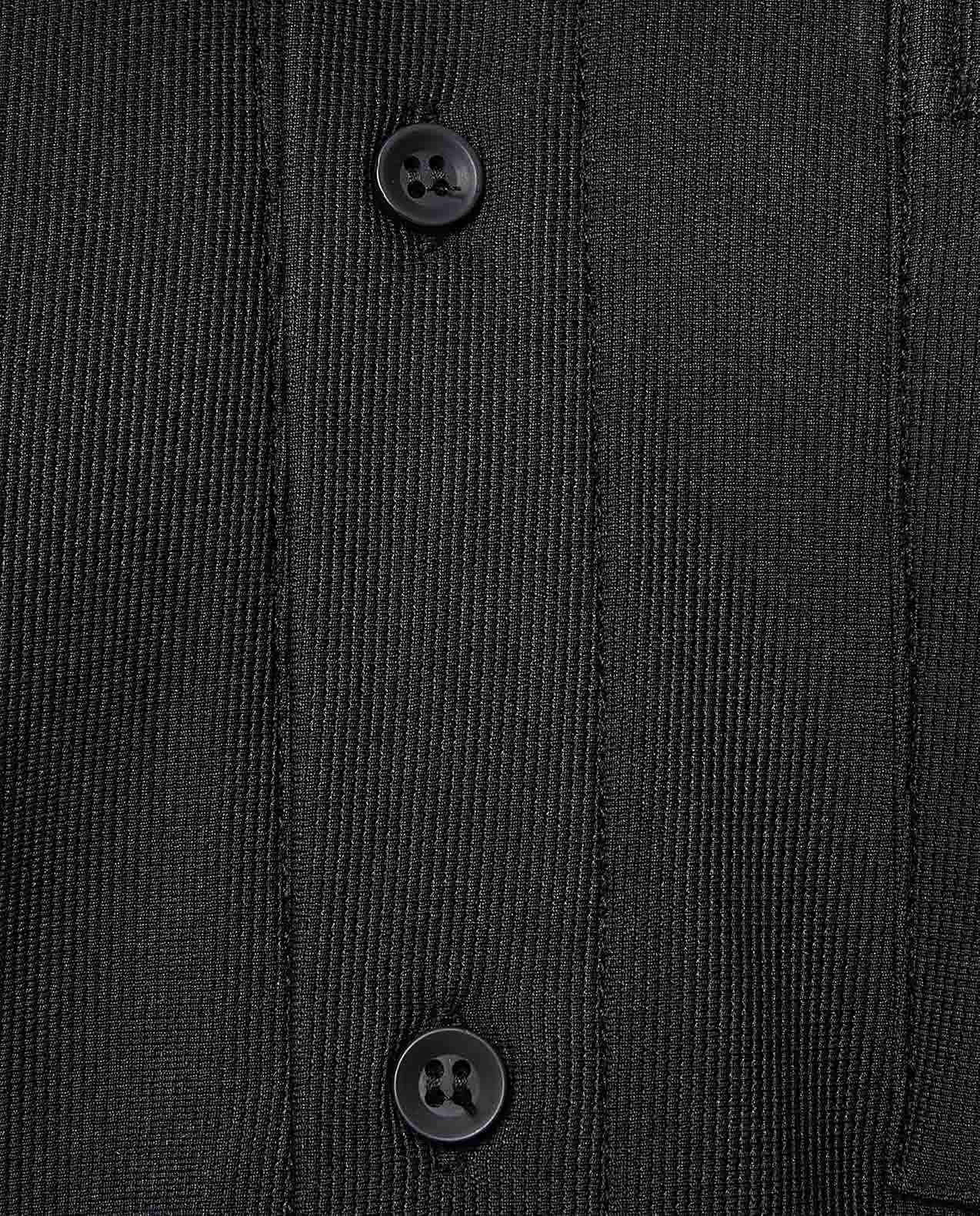 Solid Shirt with Spread Collar and Short Sleeves