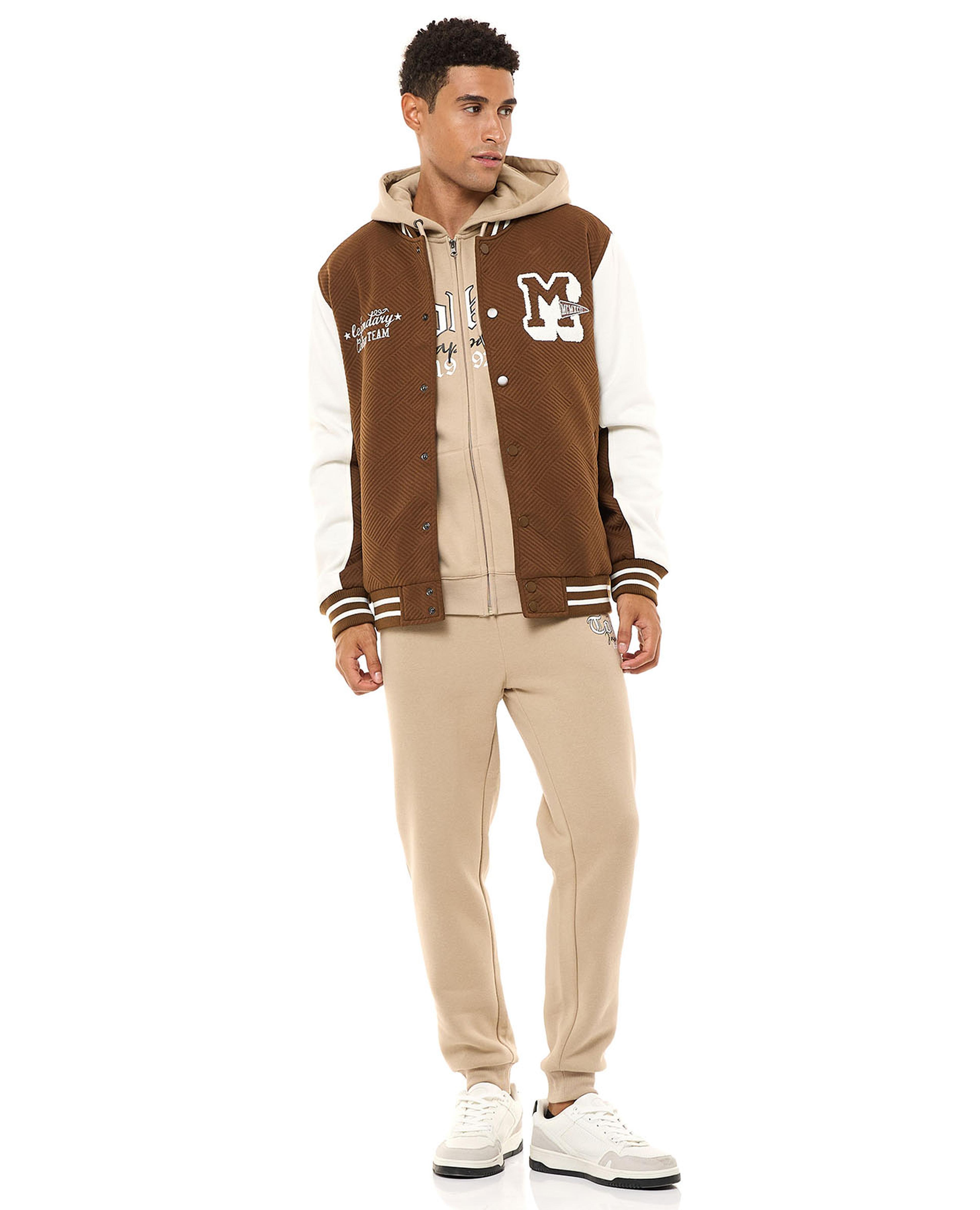 Printed Joggers with Drawstring Waist