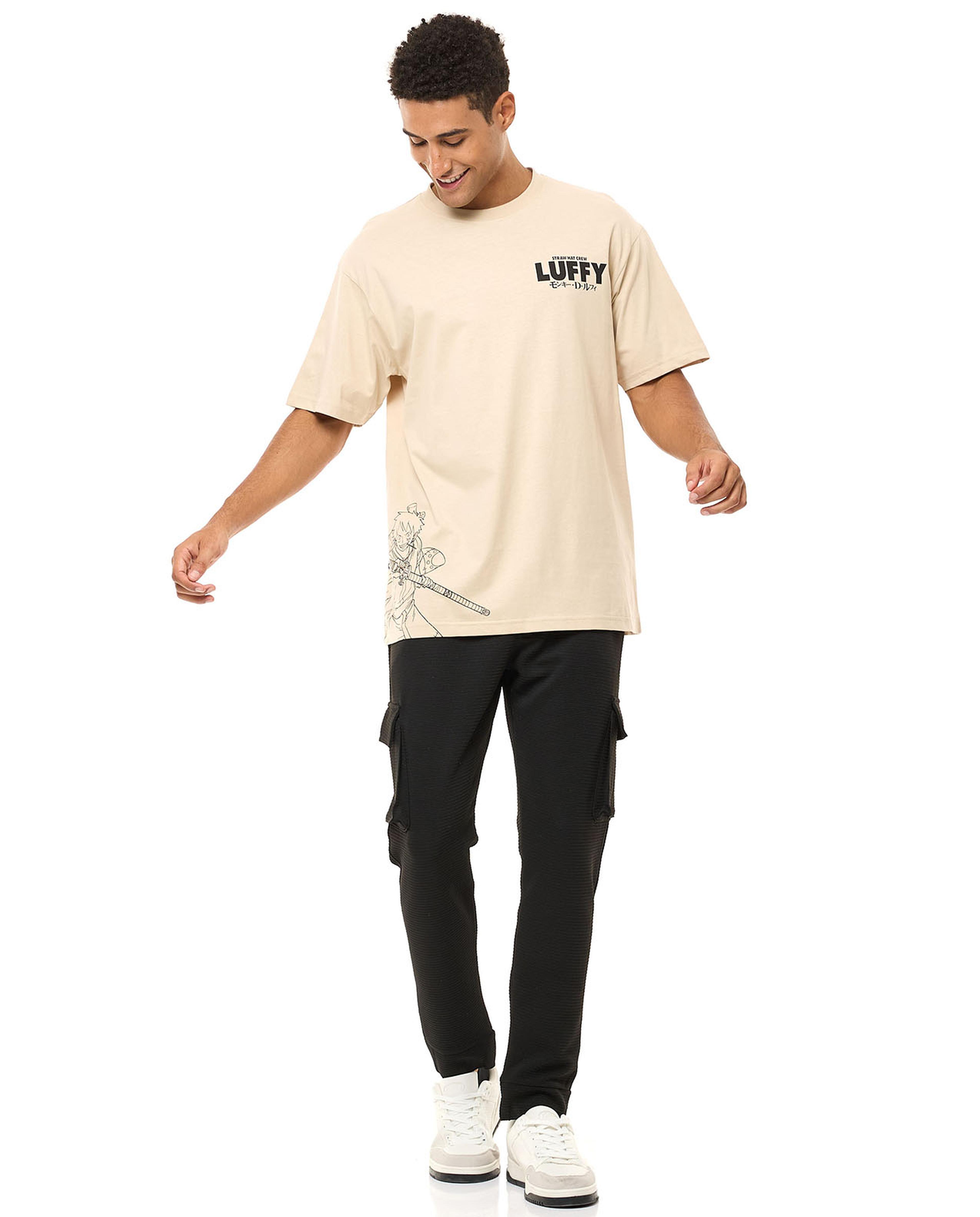 Printed T-Shirt with Crew Neck and Short Sleeves