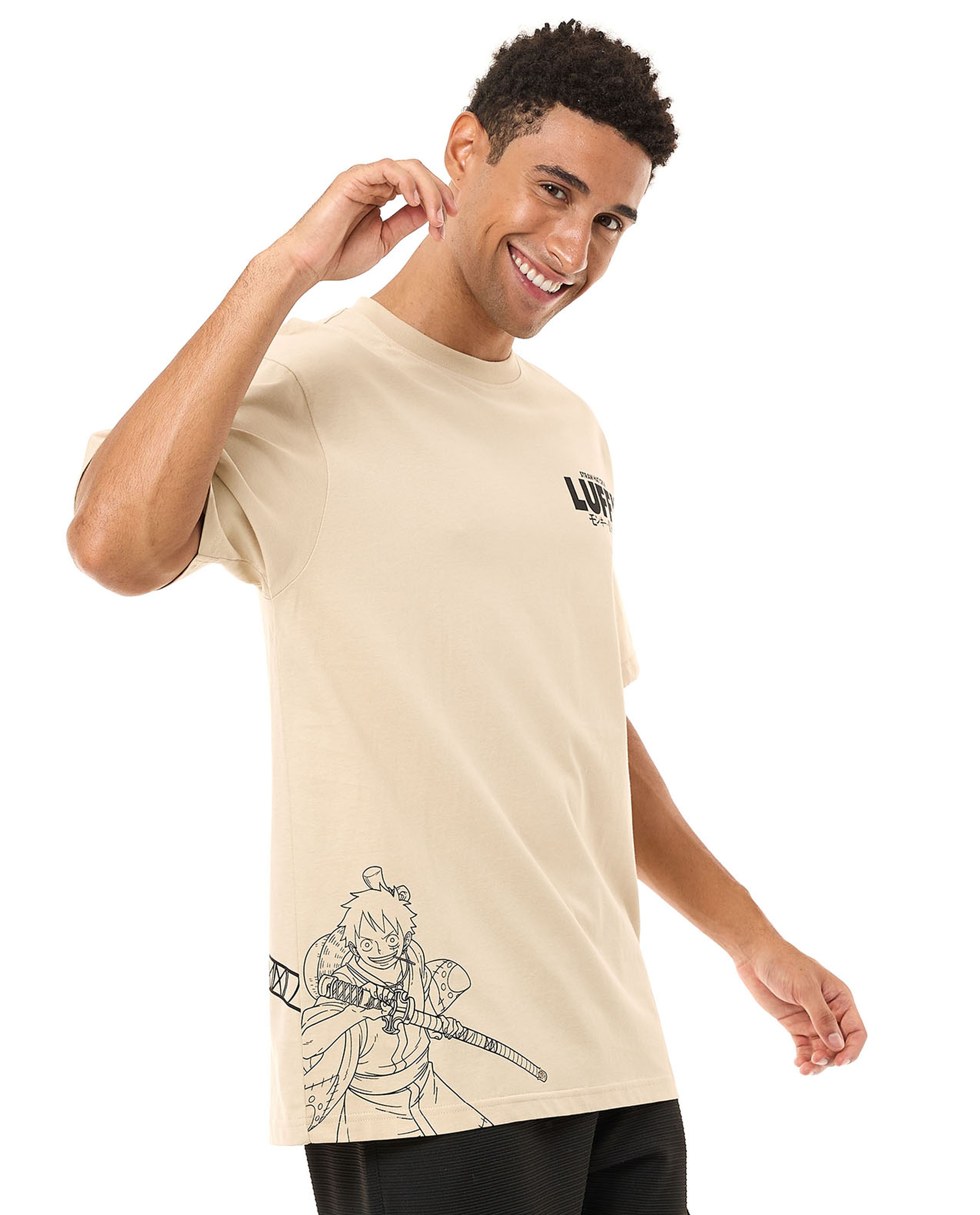 Printed T-Shirt with Crew Neck and Short Sleeves