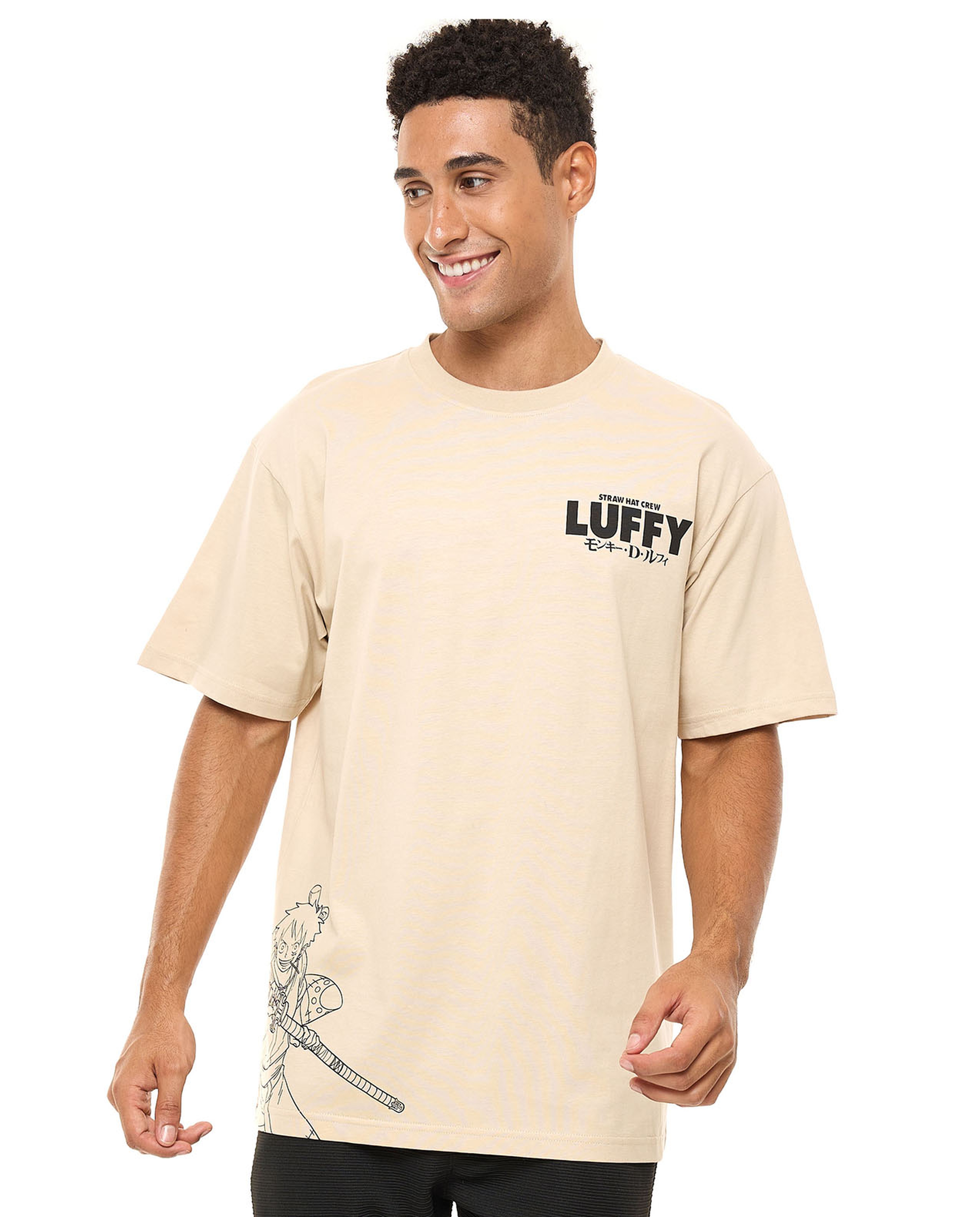 Printed T-Shirt with Crew Neck and Short Sleeves