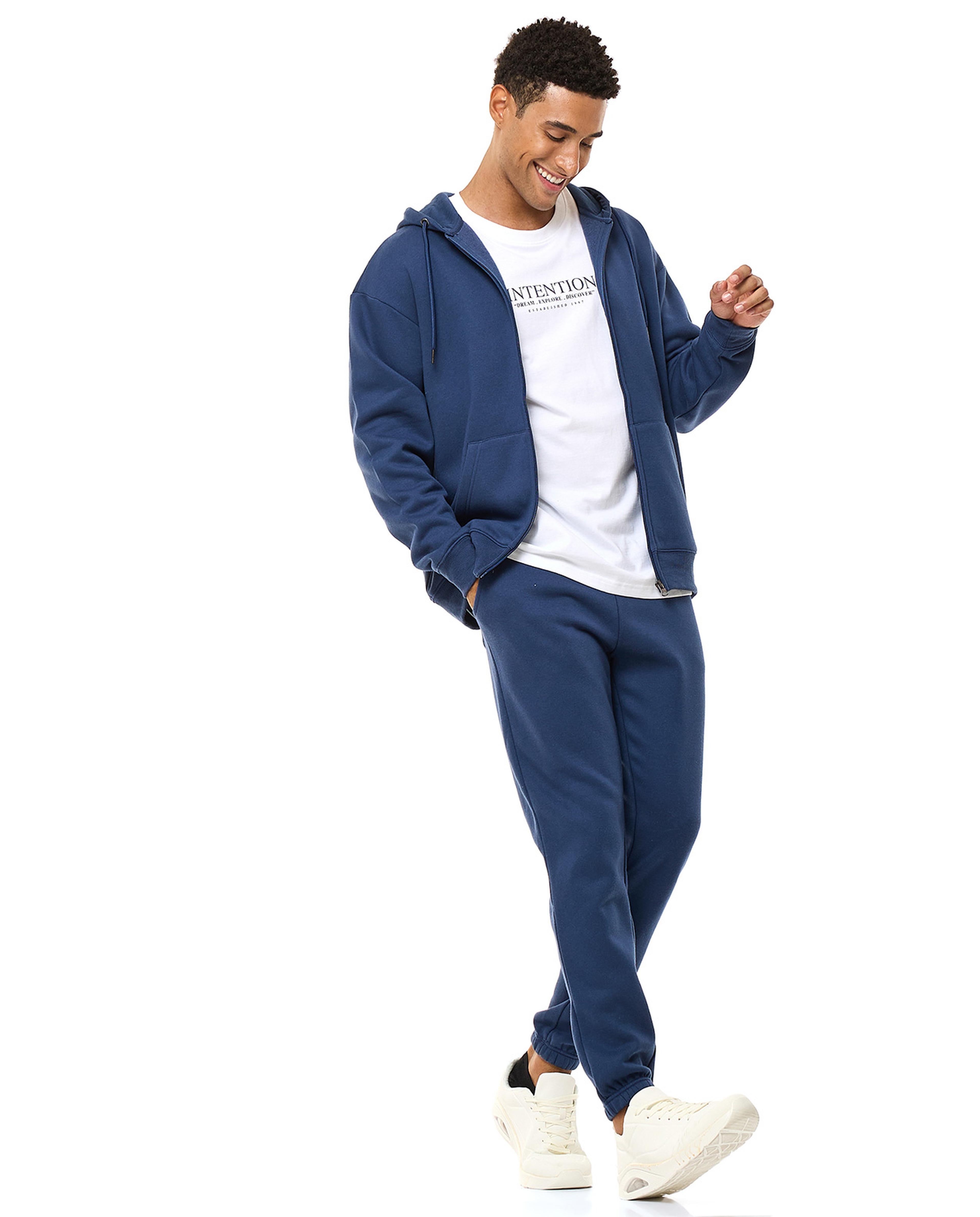 Printed Joggers with Drawstring Waist