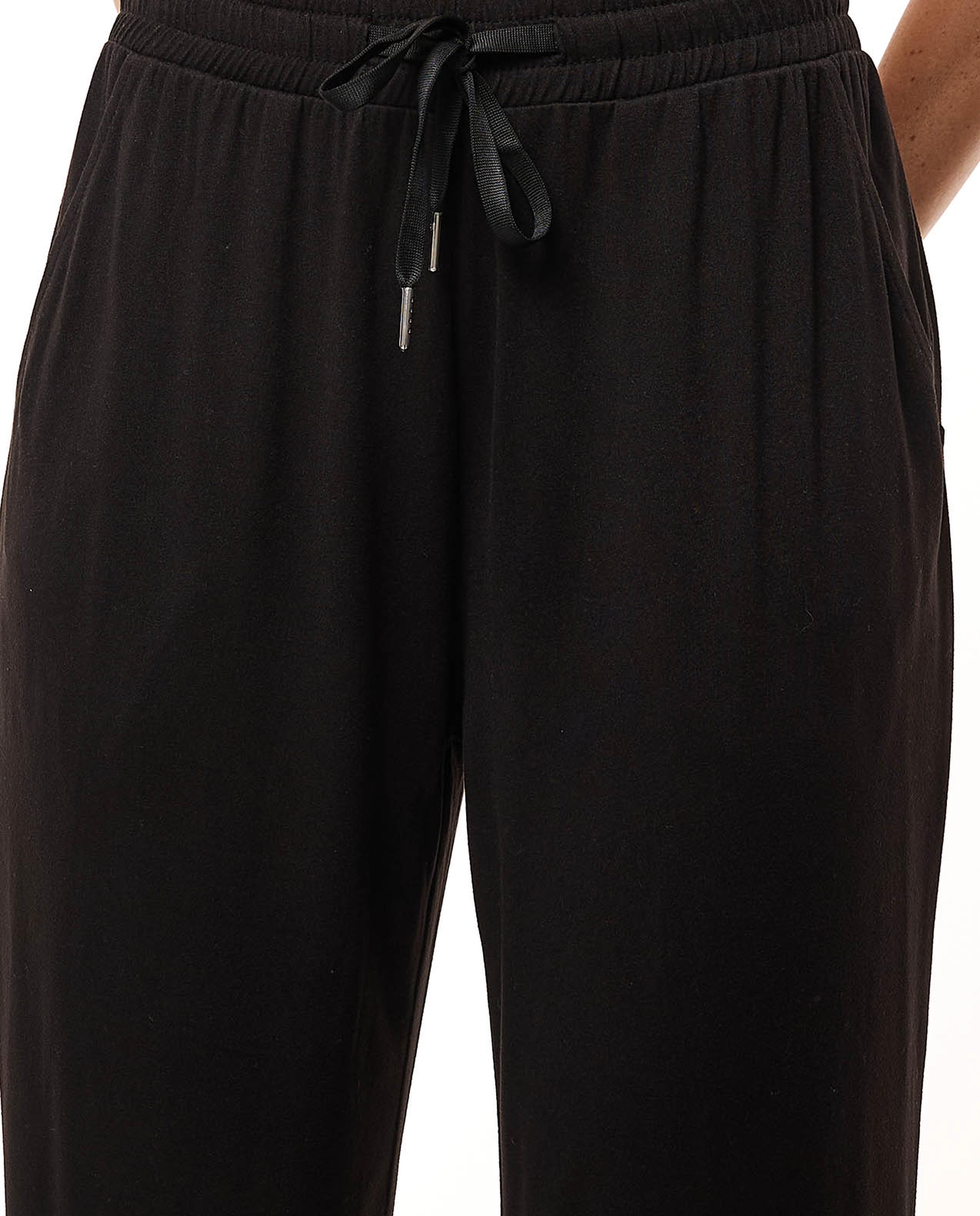 Solid Joggers with Drawstring Waist