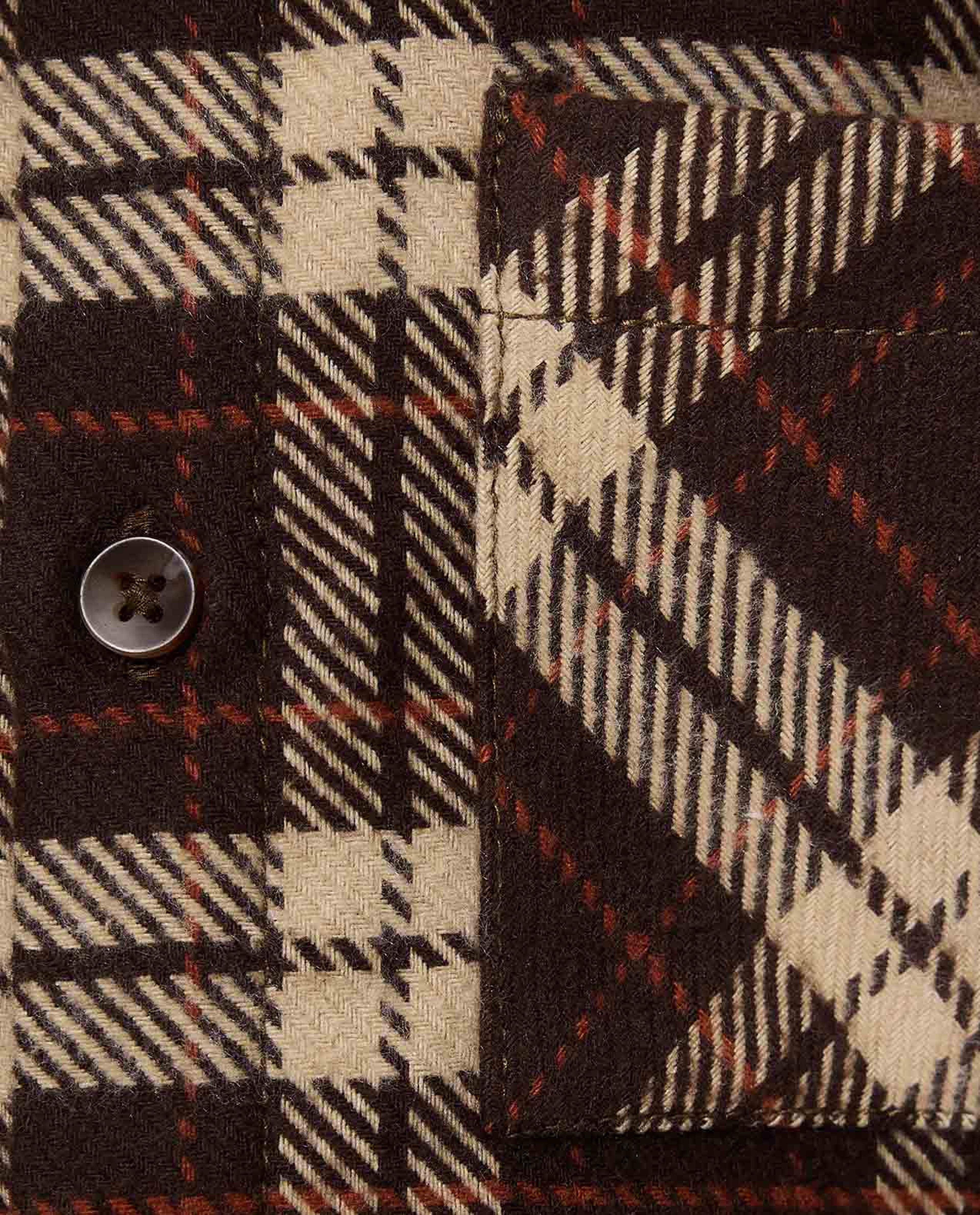 Plaid Shirt with Classic Collar and Long Sleeves