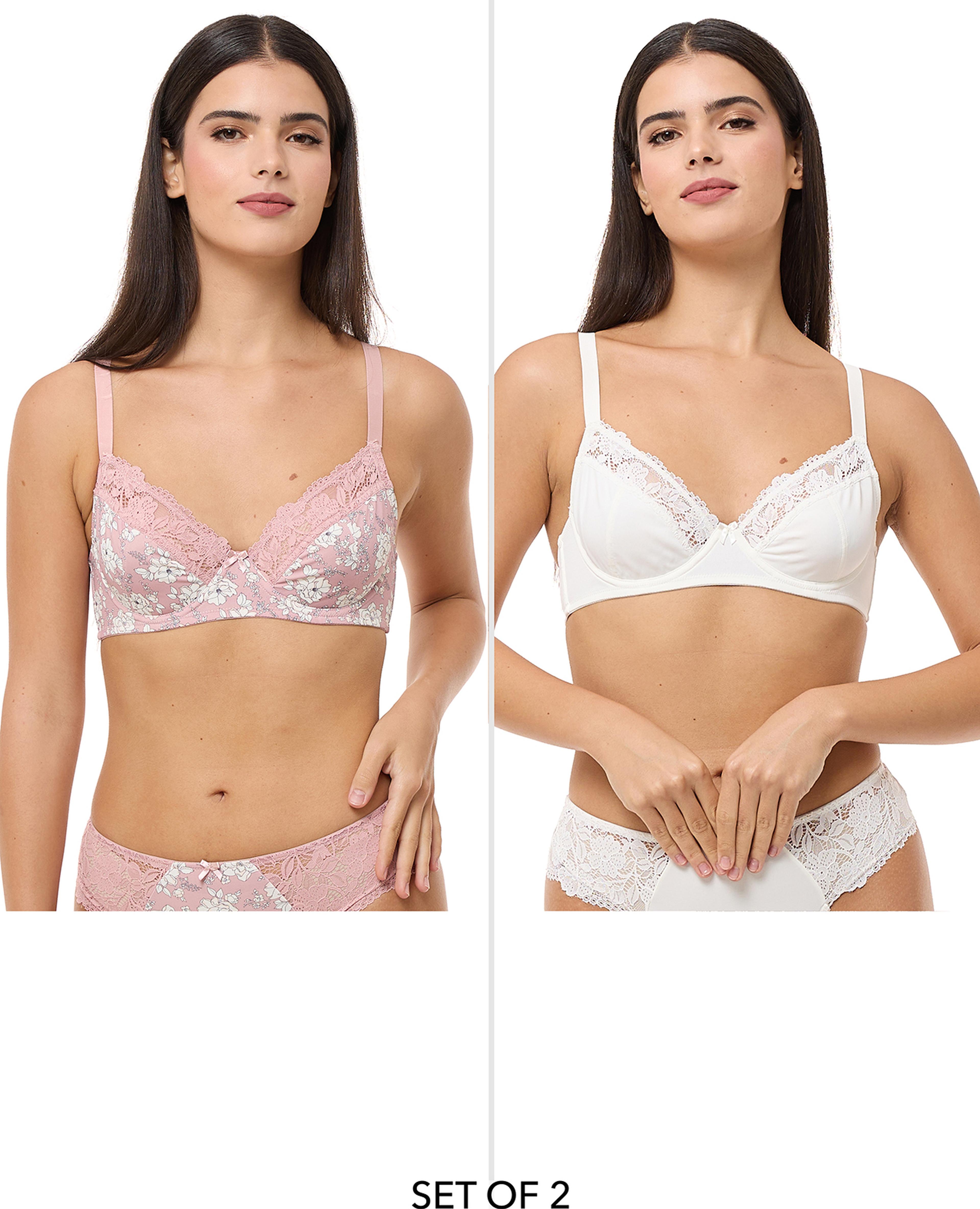 حمالة صدر بدون حشوة - قطعتين