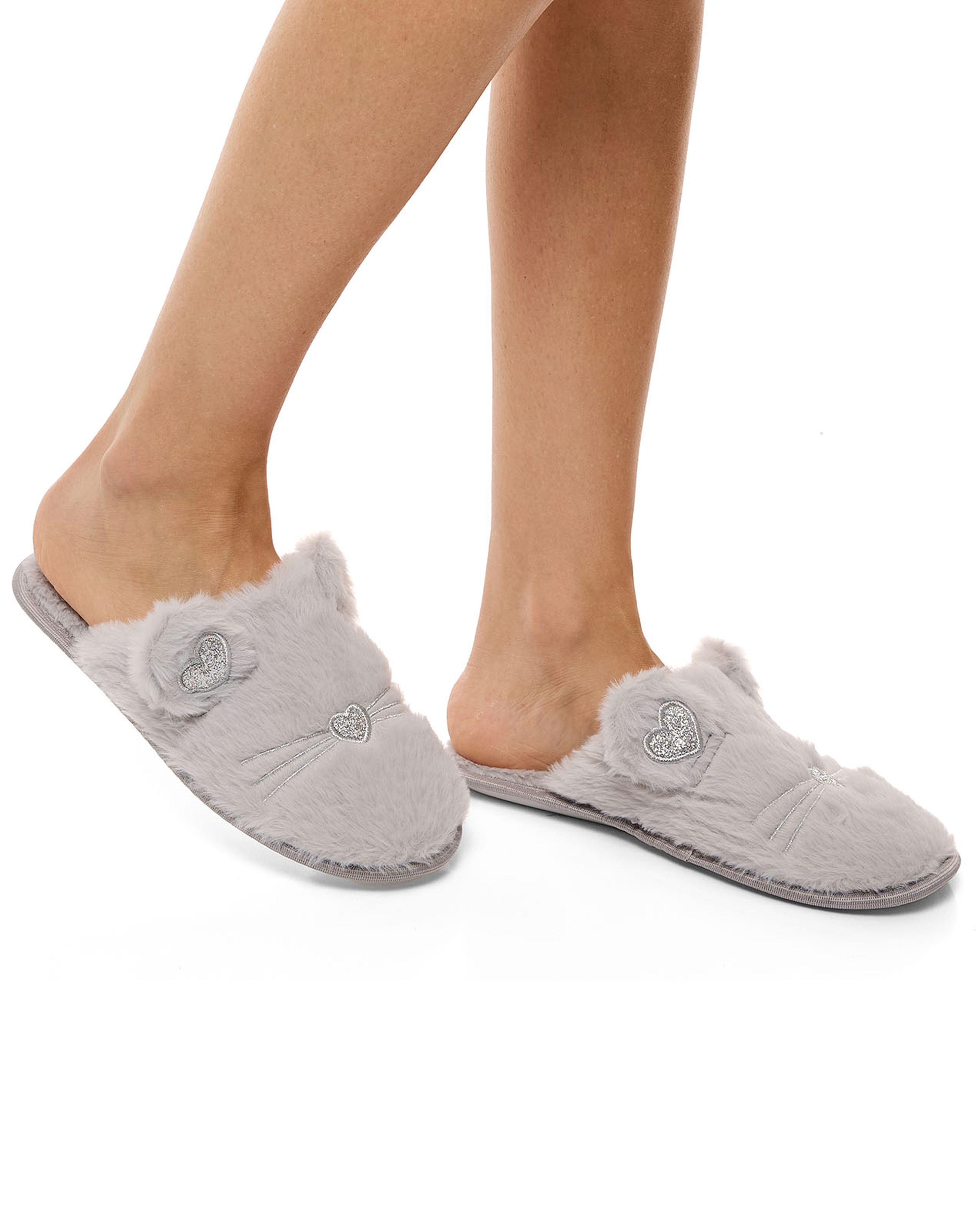 Furry Bedroom Slippers