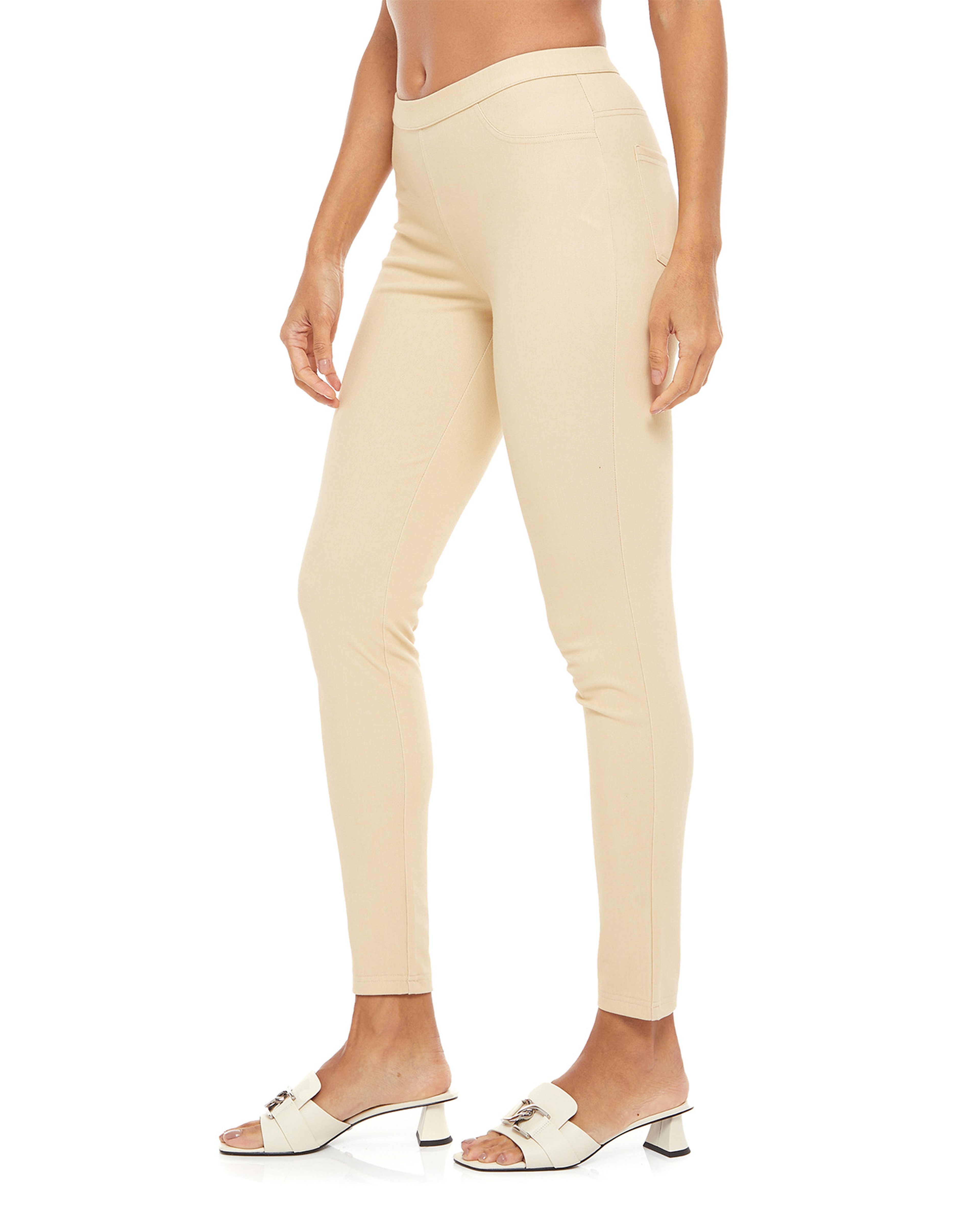 جيغينز سادة بخصر مطاطي