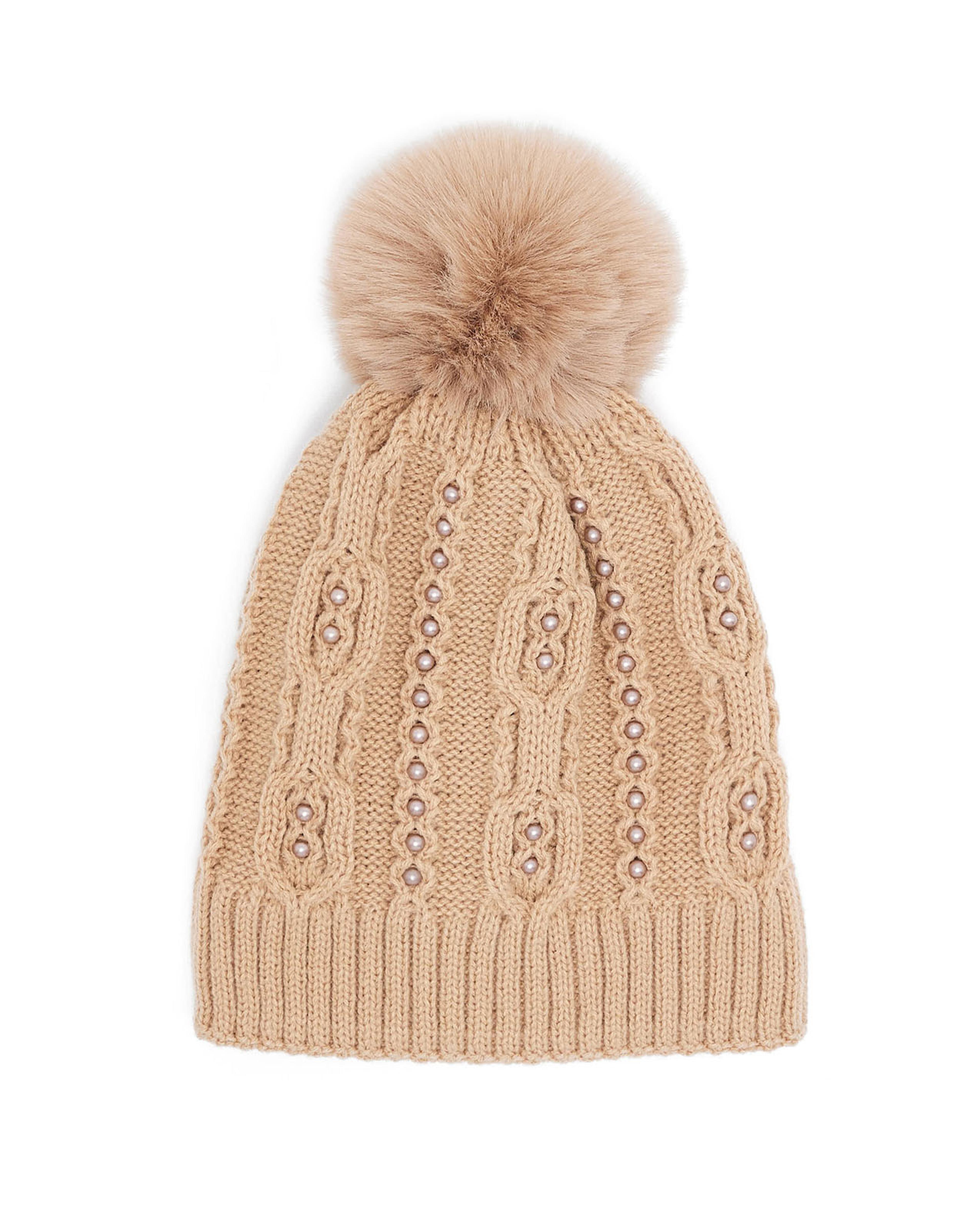 Knitted Beanie with Pom-Pom