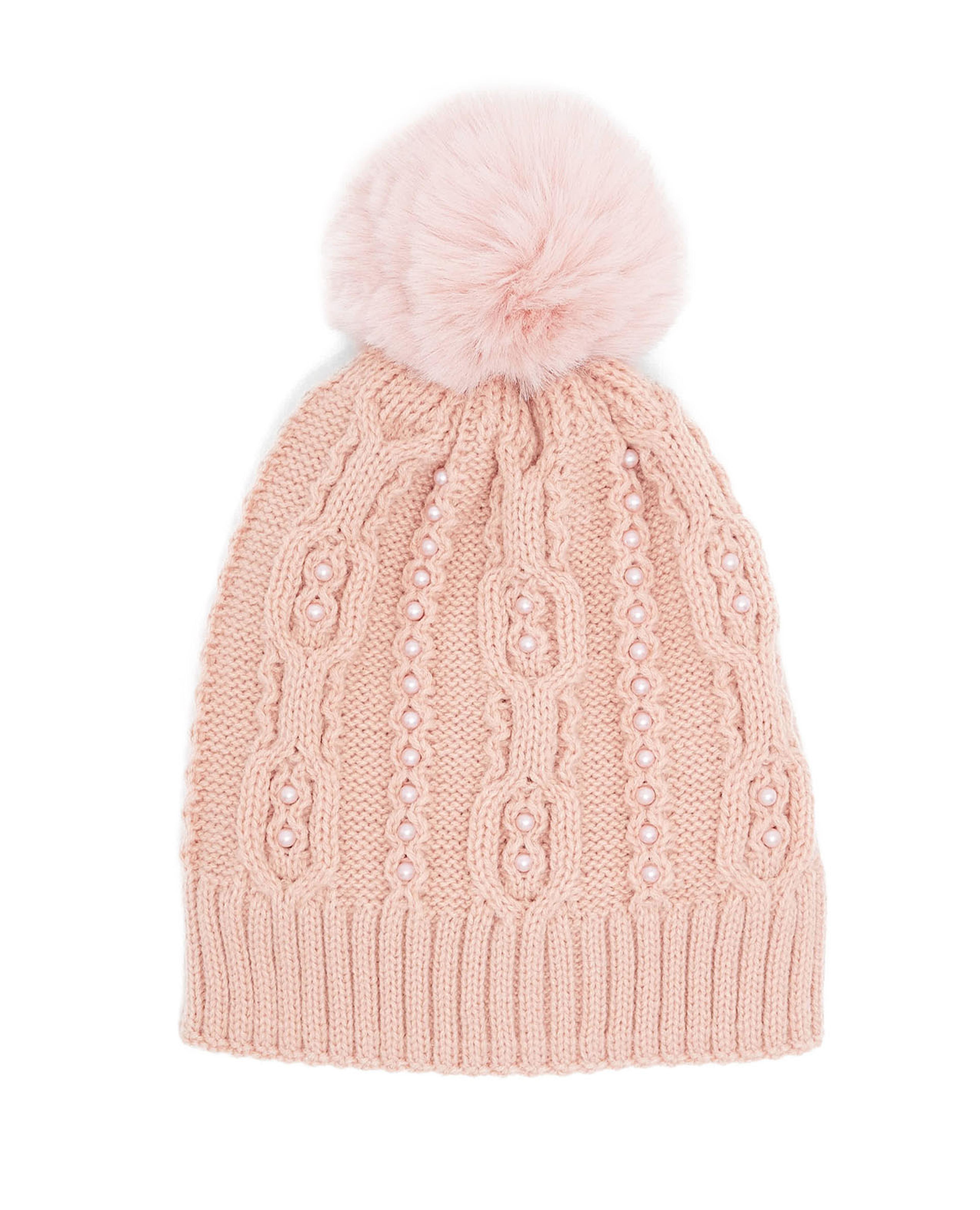Knitted Beanie with Pom-Pom