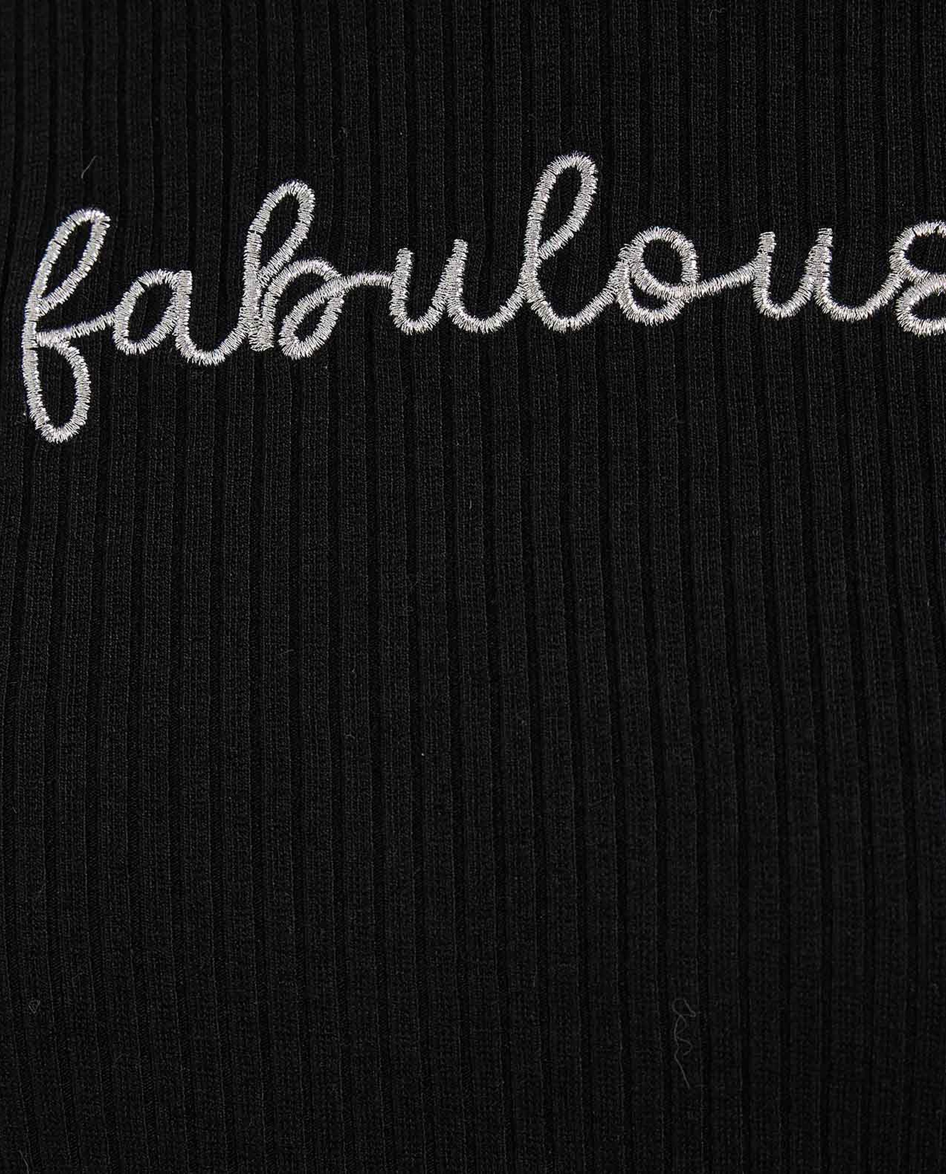 Ribbed Top with Turtleneck and Long Sleeves